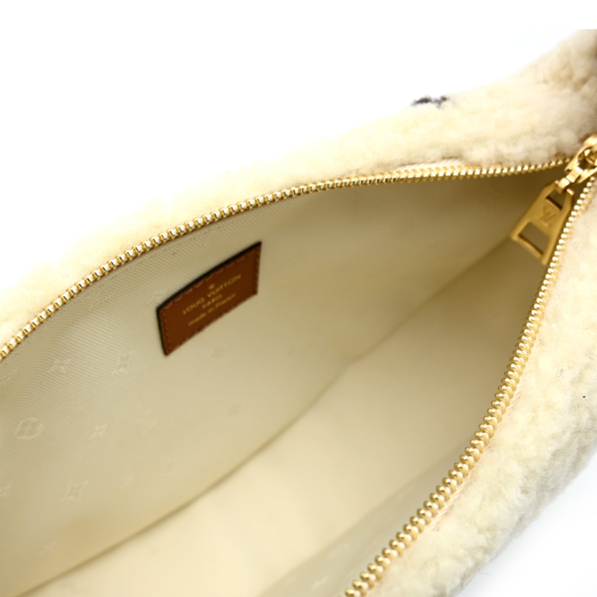 Louis Vuitton Brown Ivory Monogram Shoulder Bag (Pre-Owned)