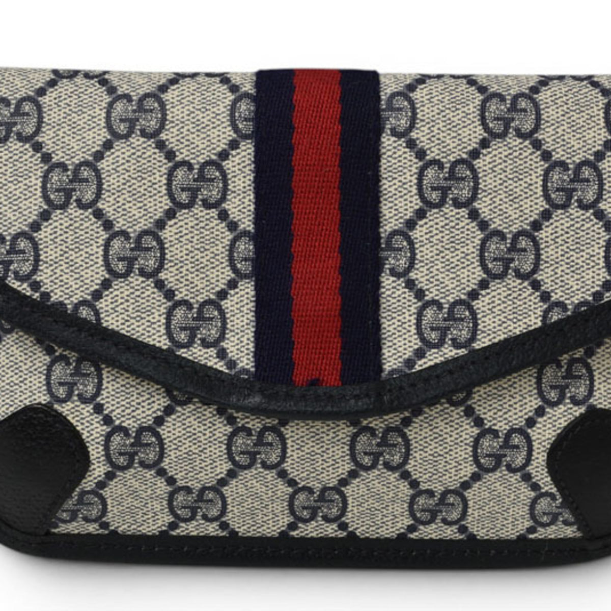Gucci Gg Plus Beige Blue Gg Plus Pouch (Pre-Owned)