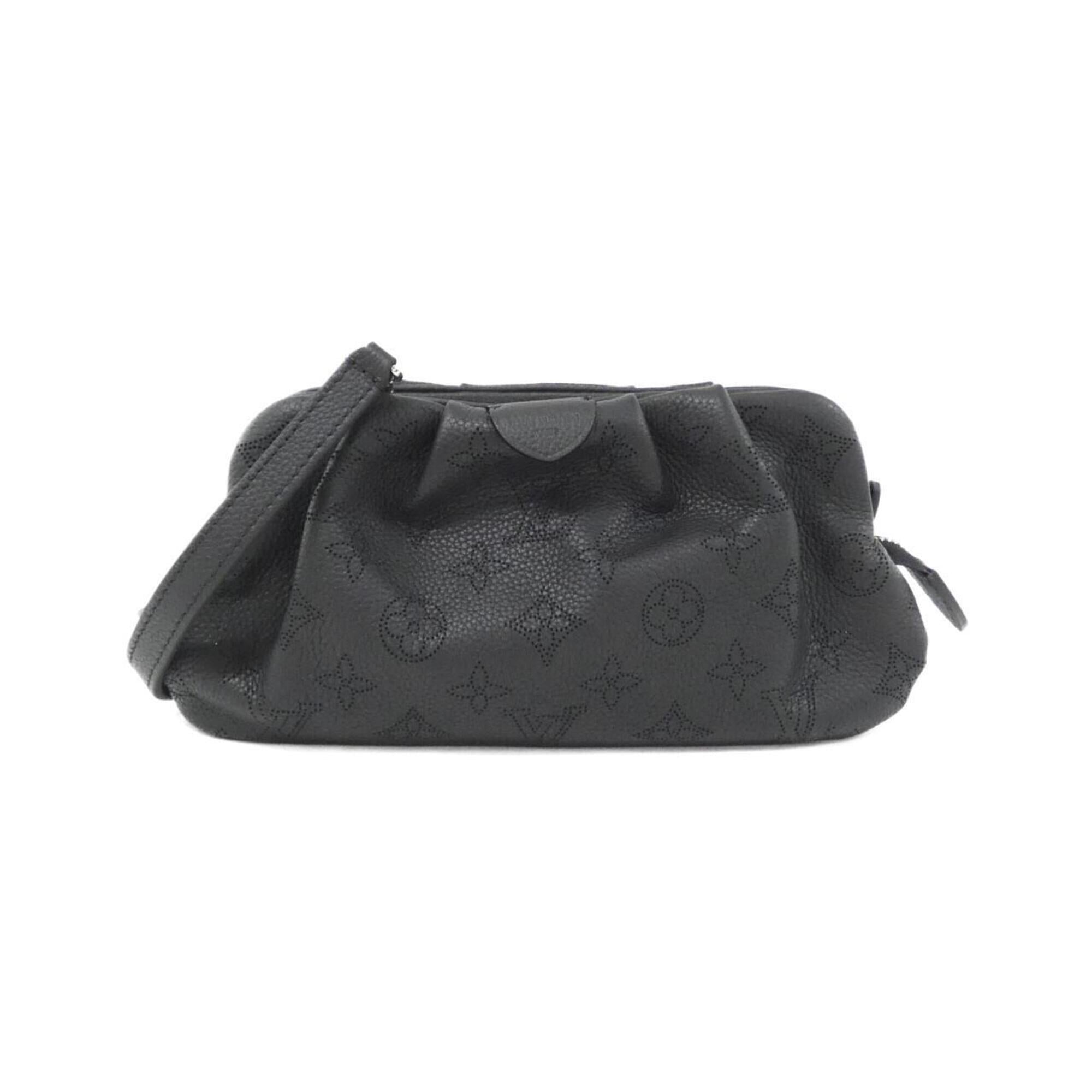 Louis Vuitton Black Leather Shoulder Bag (Pre-Owned)