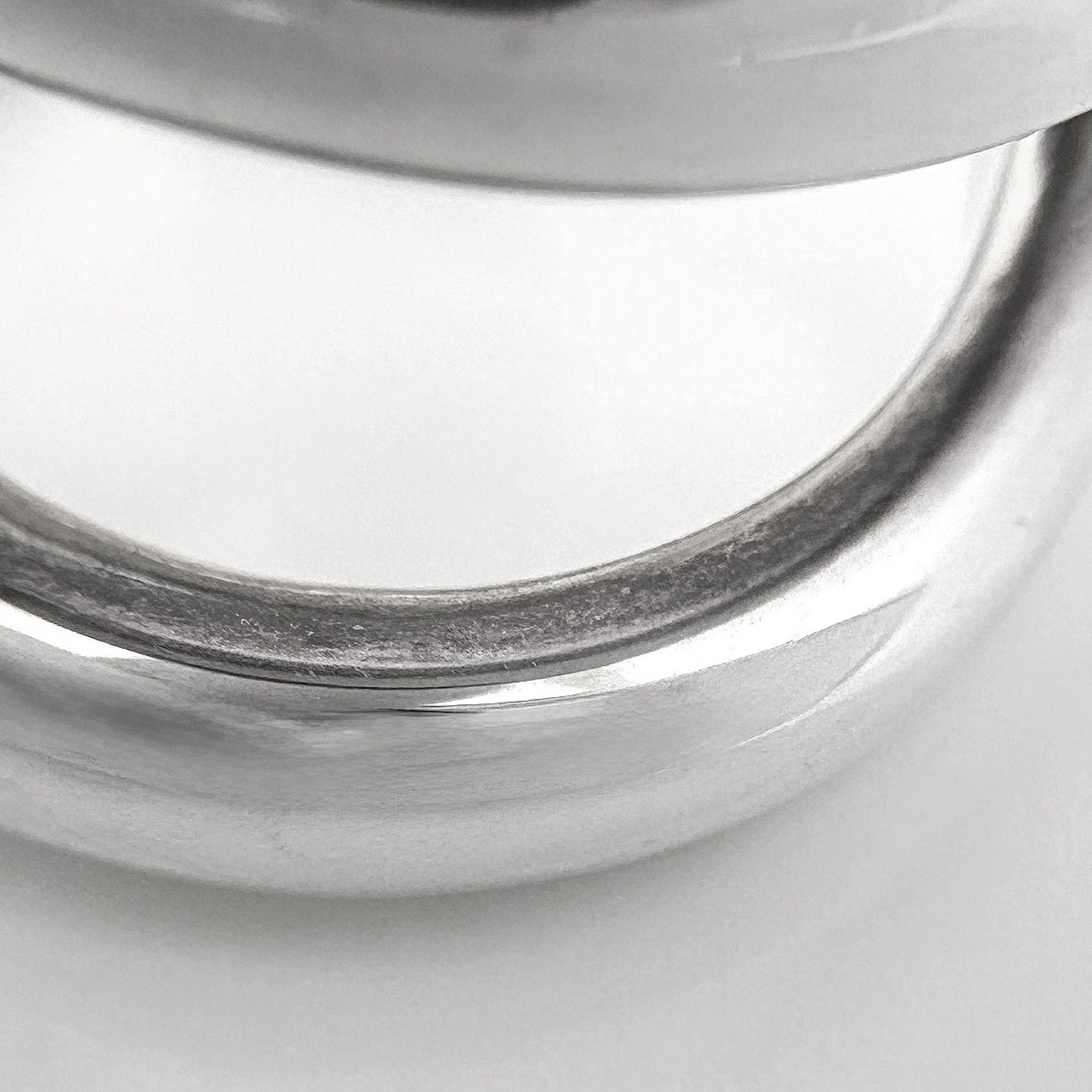 Hermes Silver 925 Band Ring (Pre-Owned)