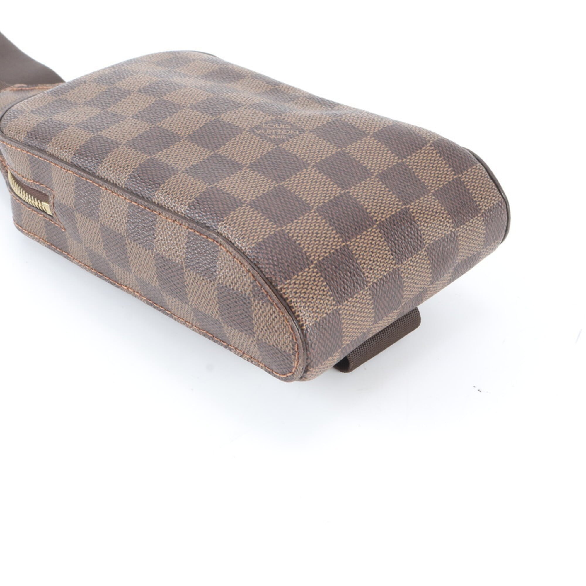 Louis Vuitton Brown Damier Canvas Coated Canvas Leather Pouch Sling Bag (Pre-Owned)