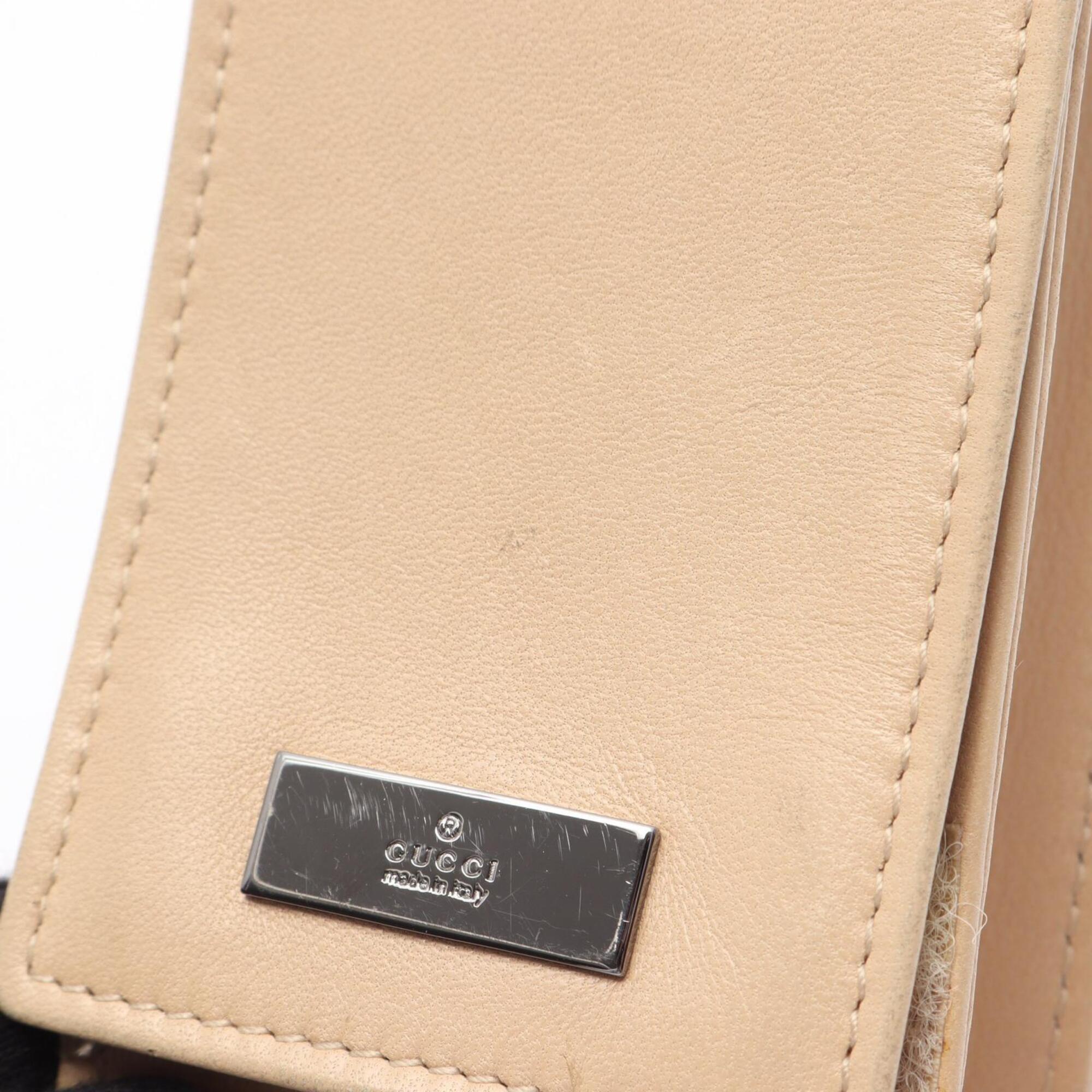 Gucci Beige Leather Handbag Shoulder Bag (Pre-Owned)