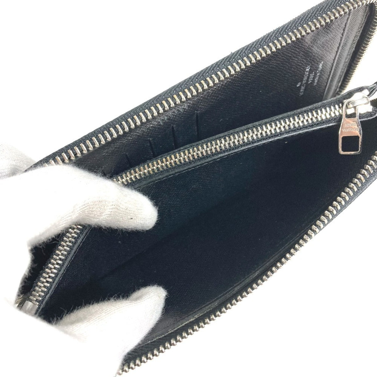 Louis Vuitton Damier Graphite Black Damier Graphite Long Wallet (Bi-Fold) (Pre-Owned)