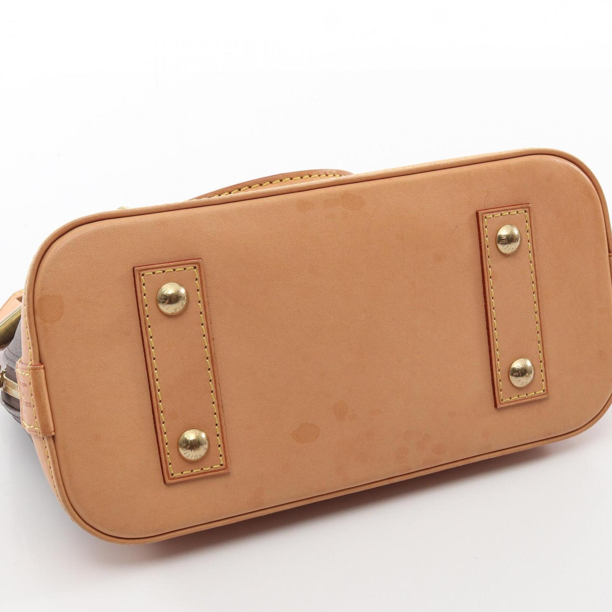 Louis Vuitton Brown Coated Canvas Leather Handbag (Pre-Owned)