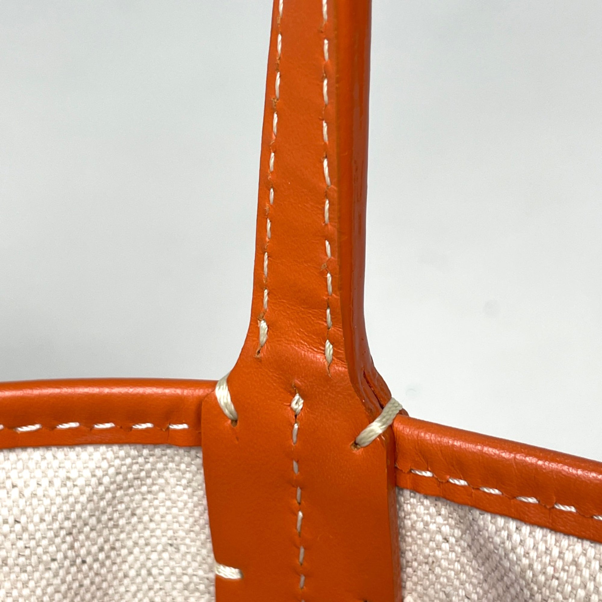 Goyard Orange Coated Canvas Leather Tote Bag (Pre-Owned)