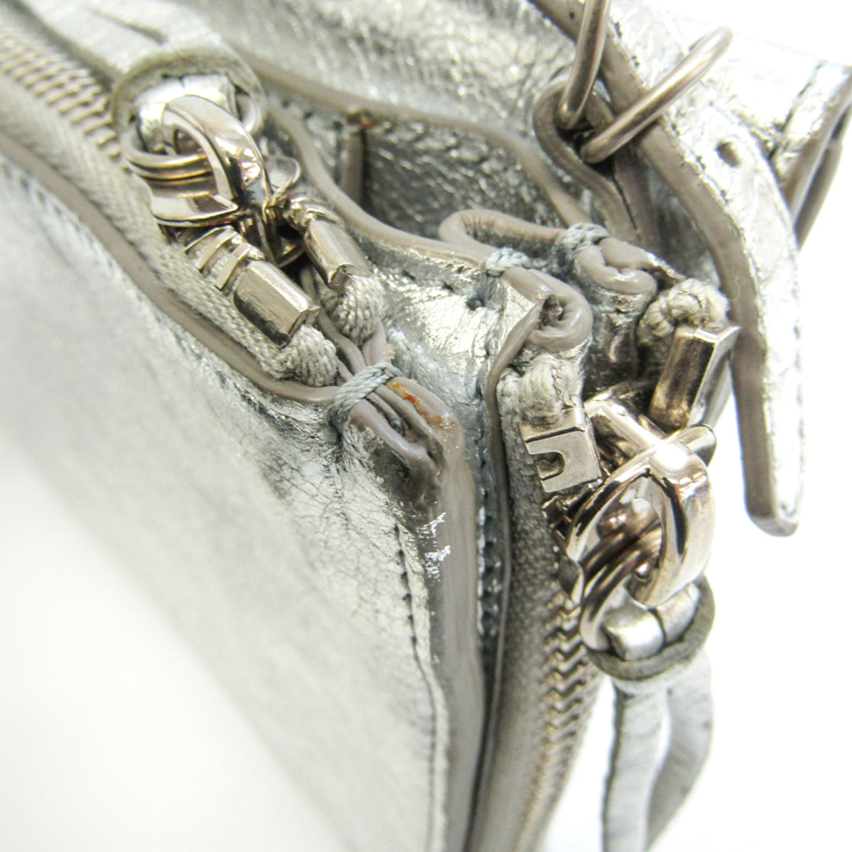 Balenciaga Silver Leather Shoulder Bag (Pre-Owned)