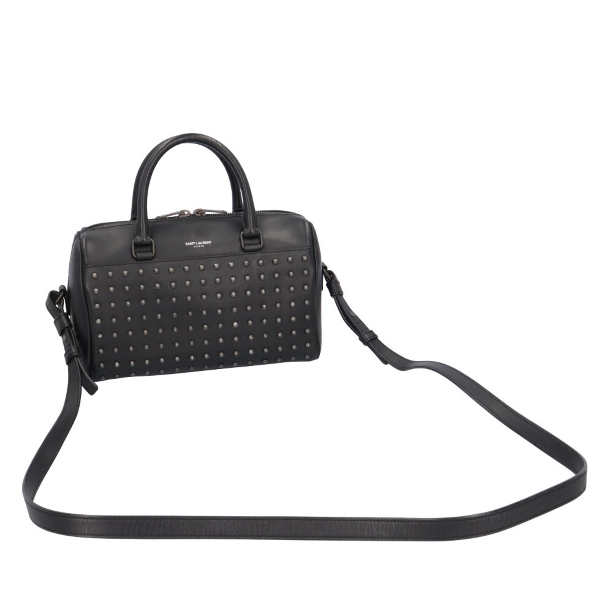 Saint Laurent Black Leather Shoulder Bag (Pre-Owned)