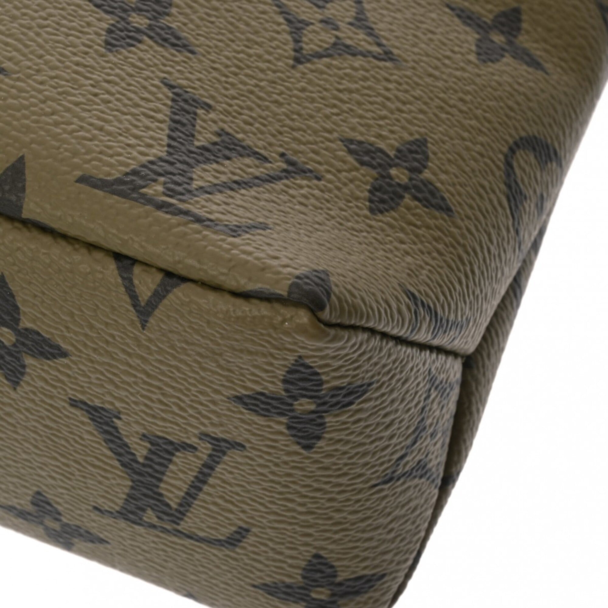 Louis Vuitton Khaki Monogram Handbag (Pre-Owned)