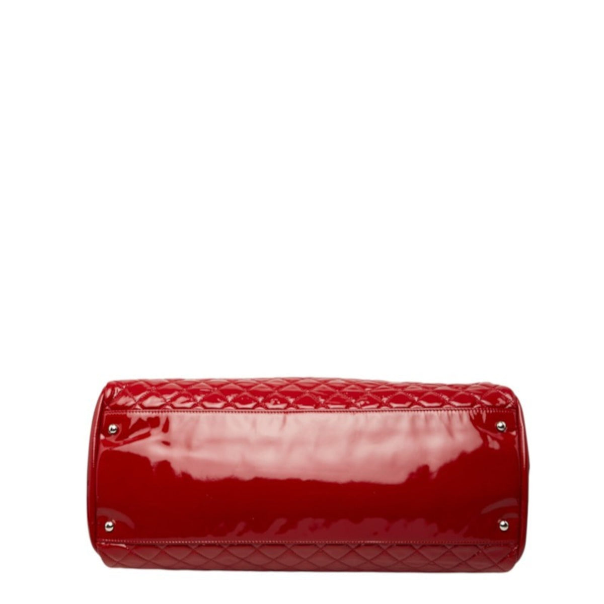 Chanel Red Color Leather Shoulder Bag Tote Bag (Pre-Owned)