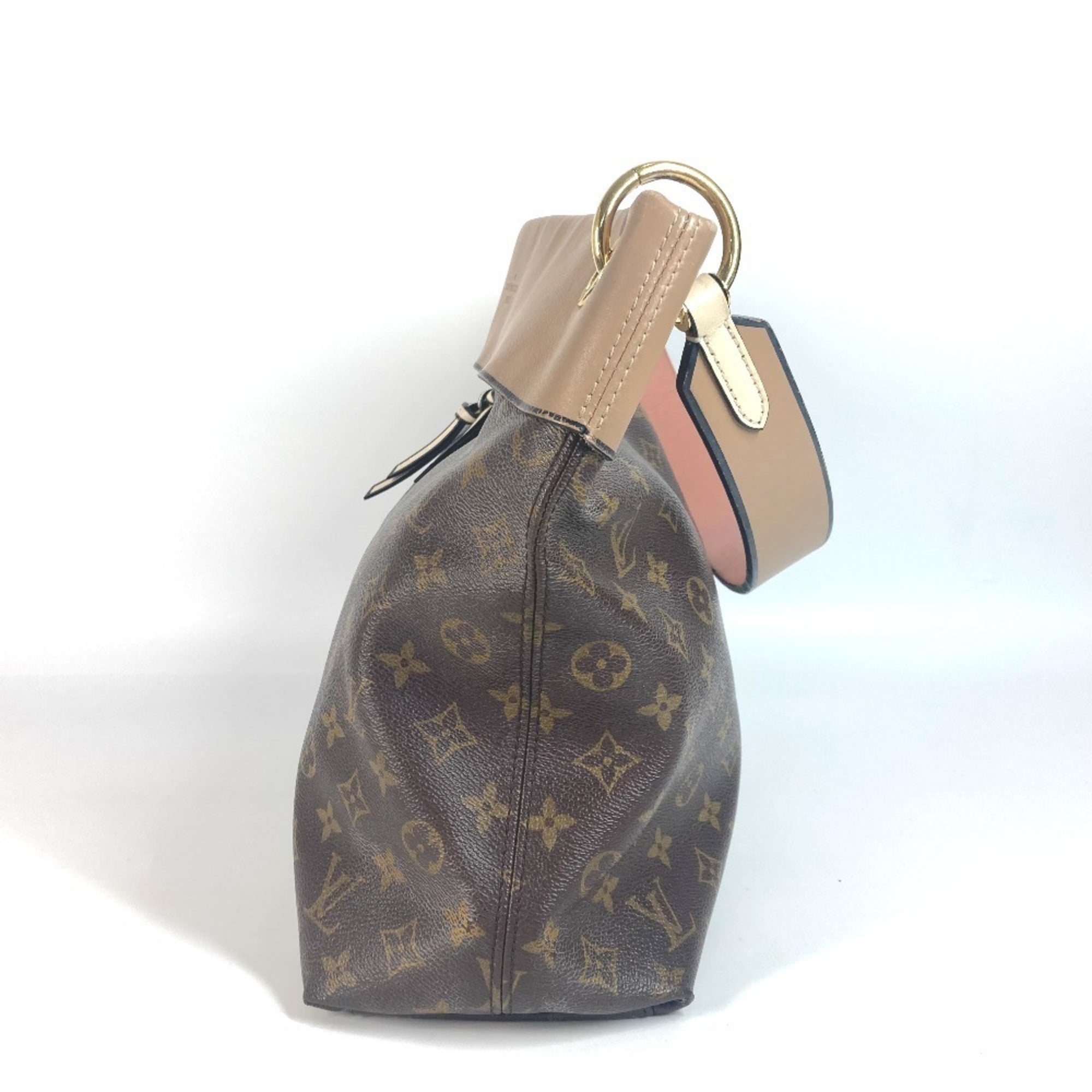 Louis Vuitton Beige Brown Monogram Monogram Shoulder Bag Tote Bag (Pre-Owned)