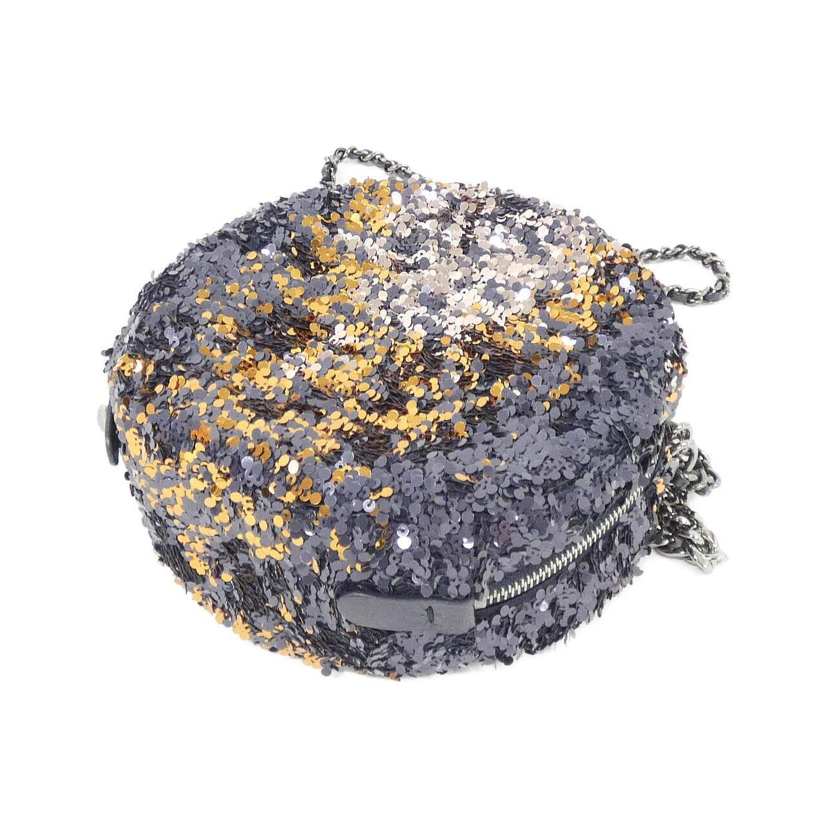 Chanel Navy Spangles Handbag (Pre-Owned)