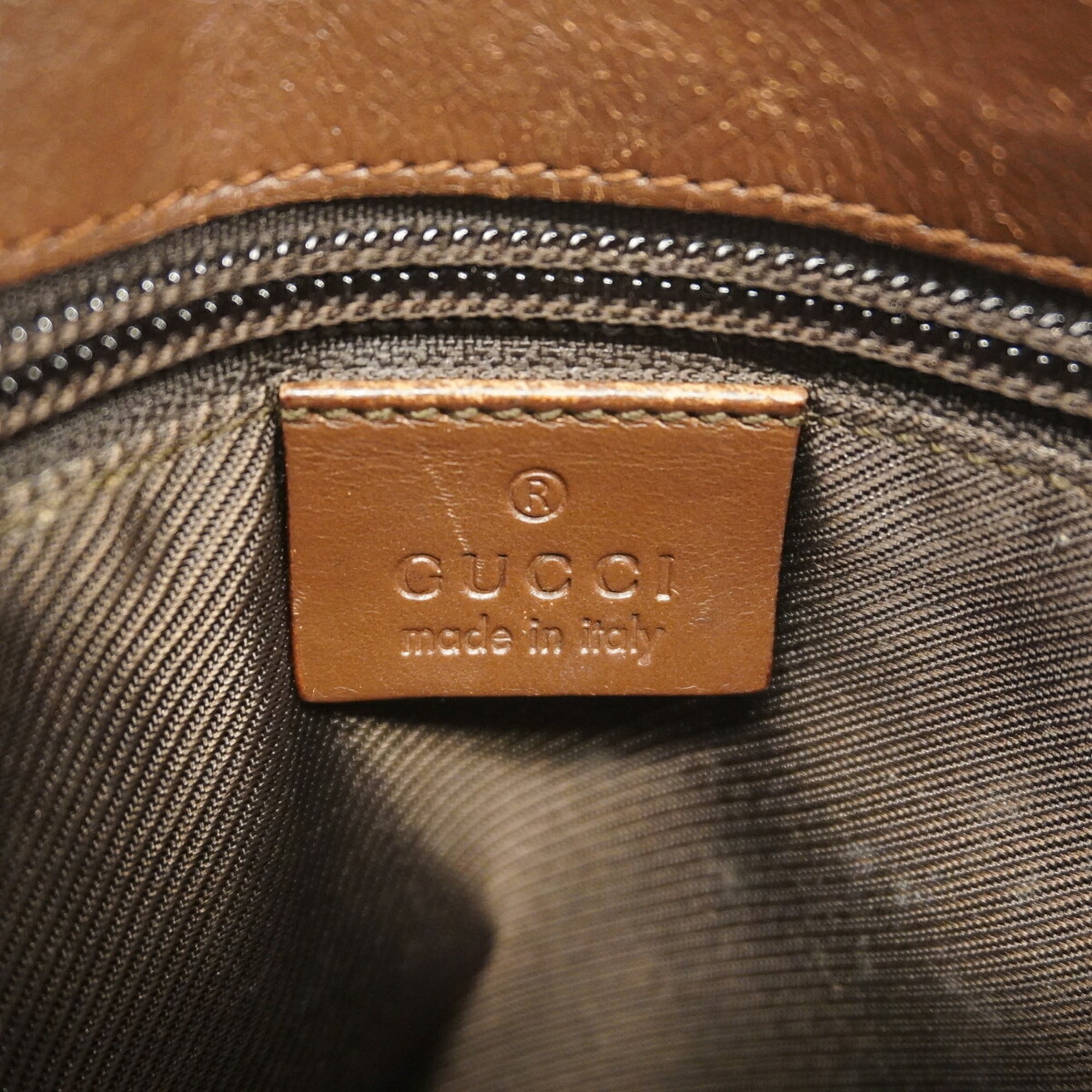 Gucci Brown Canvas Shoulder Bag (Pre-Owned)