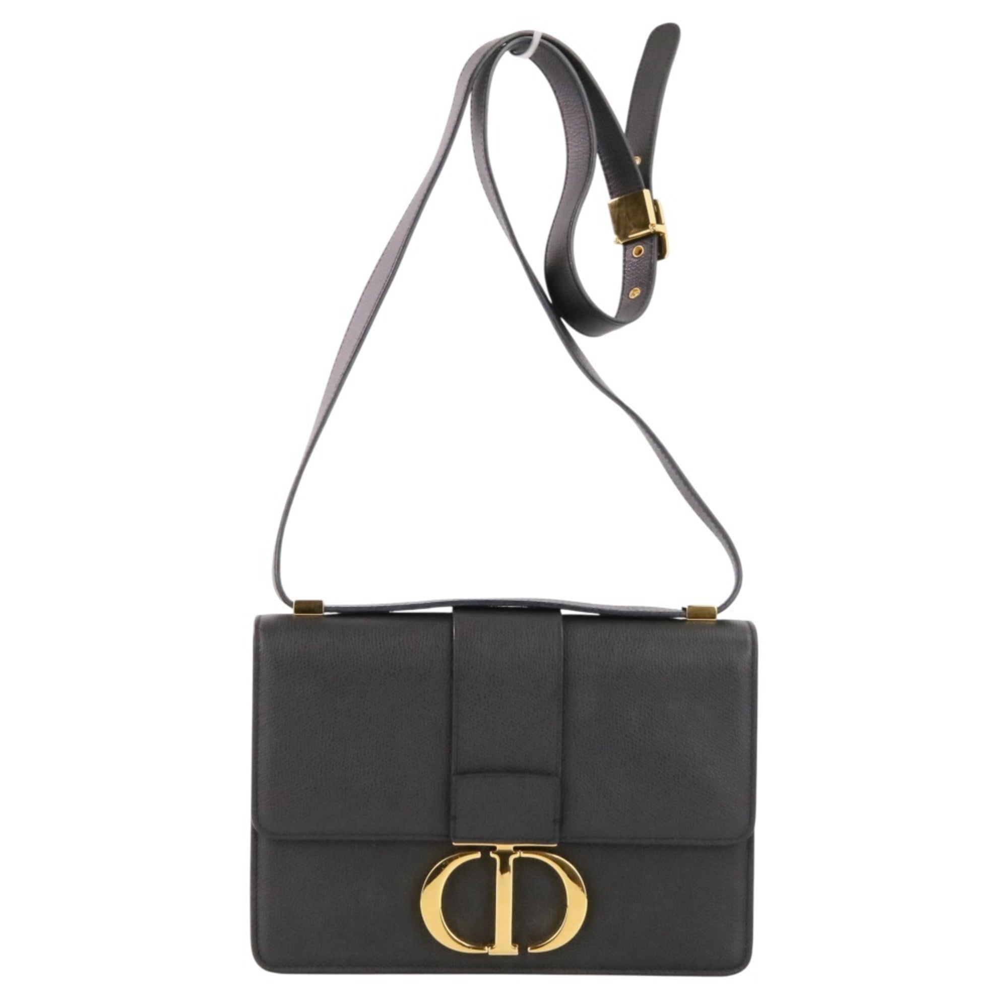 Christian Dior Black Leather Shoulder Bag (Pre-Owned)