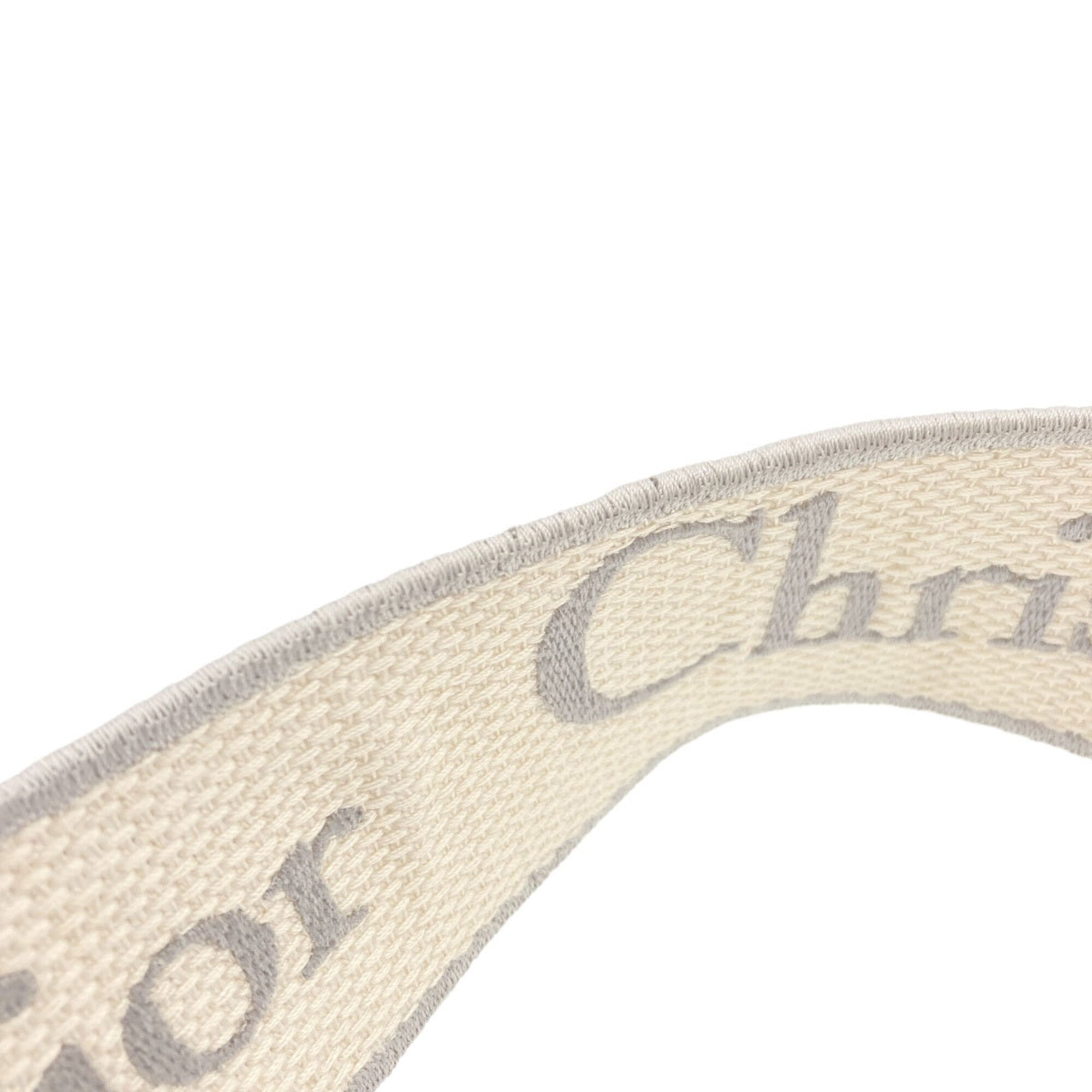 Christian Dior Gray Canvas Handbag (Pre-Owned)