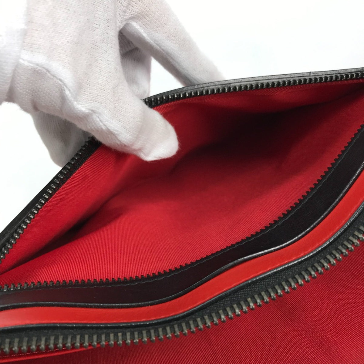 Christian Louboutin Black Leather Clutch Bag (Pre-Owned)