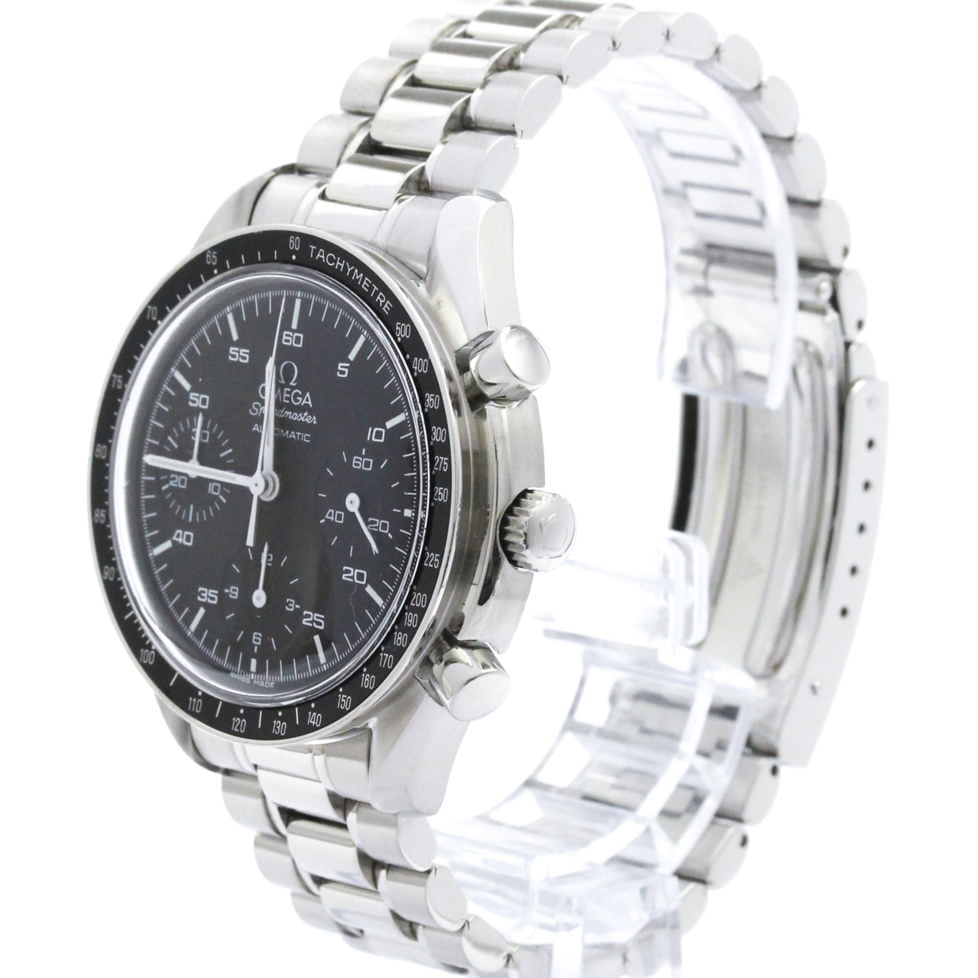 Omega Speedmaster Reduced Chronograph Automatic Watch Stainless Steel Watch (Pre-Owned)