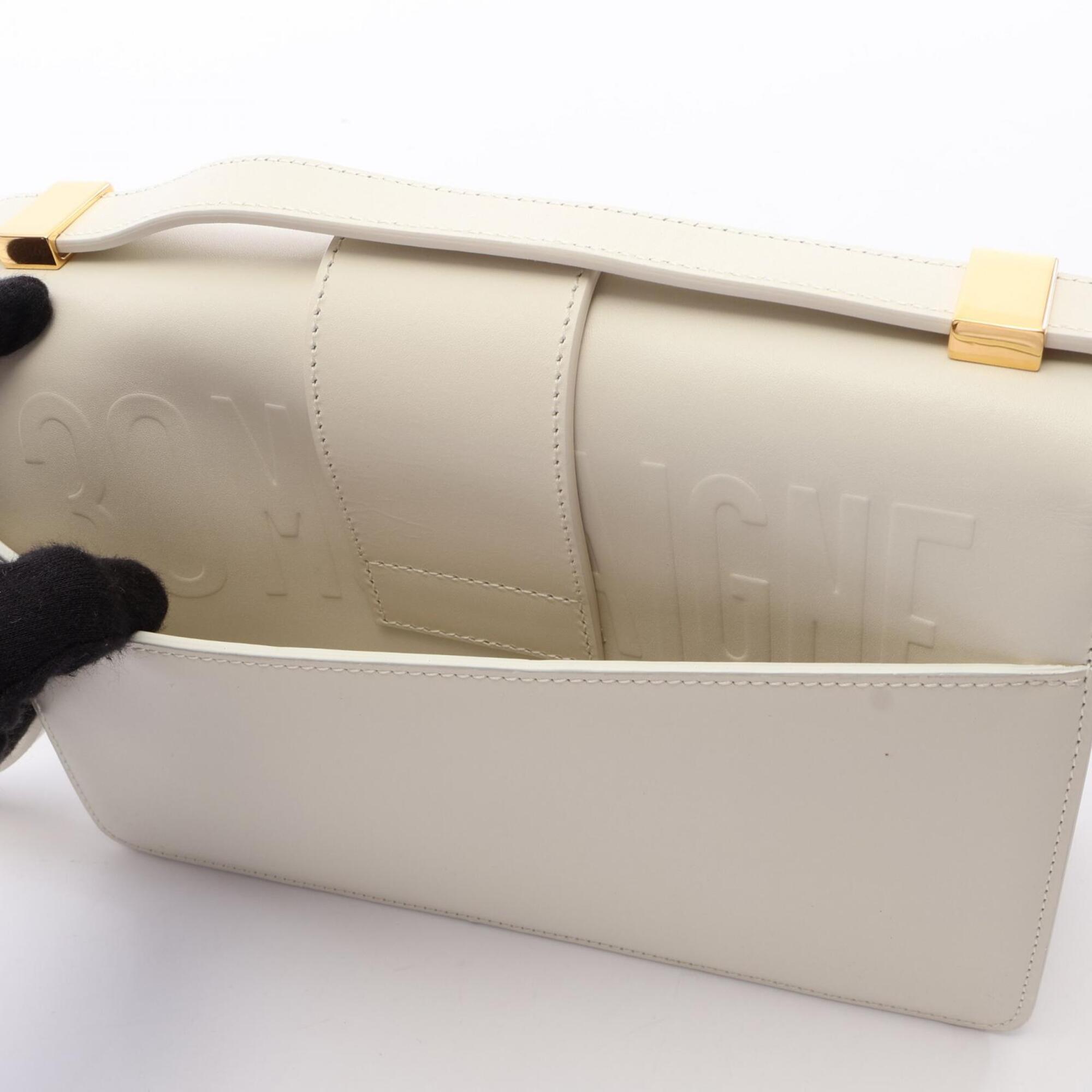 Christian Dior White Leather Handbag Shoulder Bag (Pre-Owned)