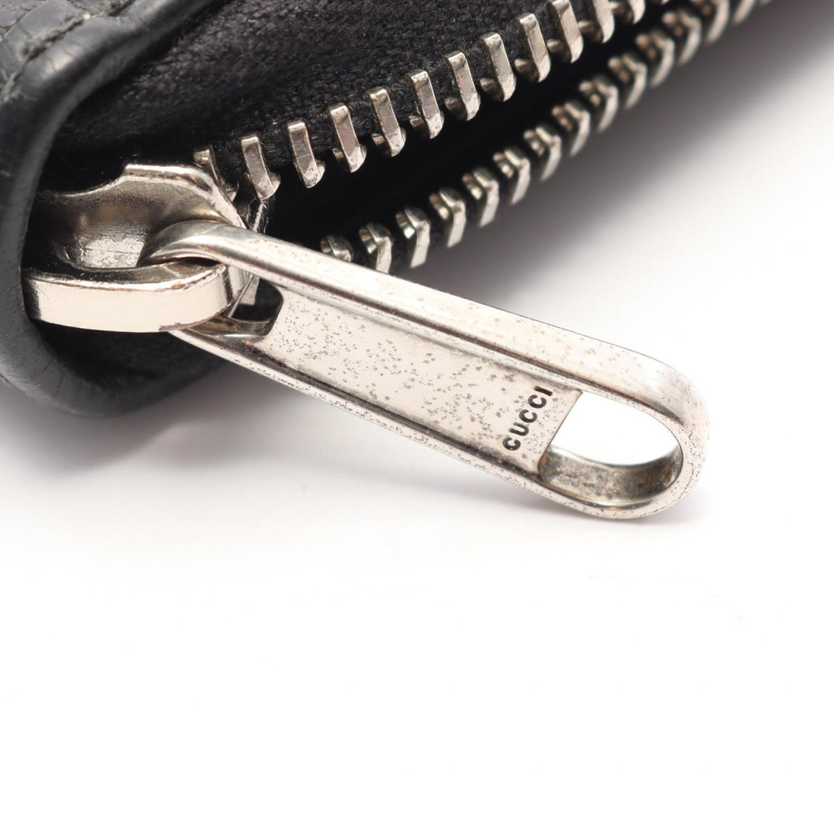Gucci Black Leather Long Wallet (Bi-Fold) (Pre-Owned)