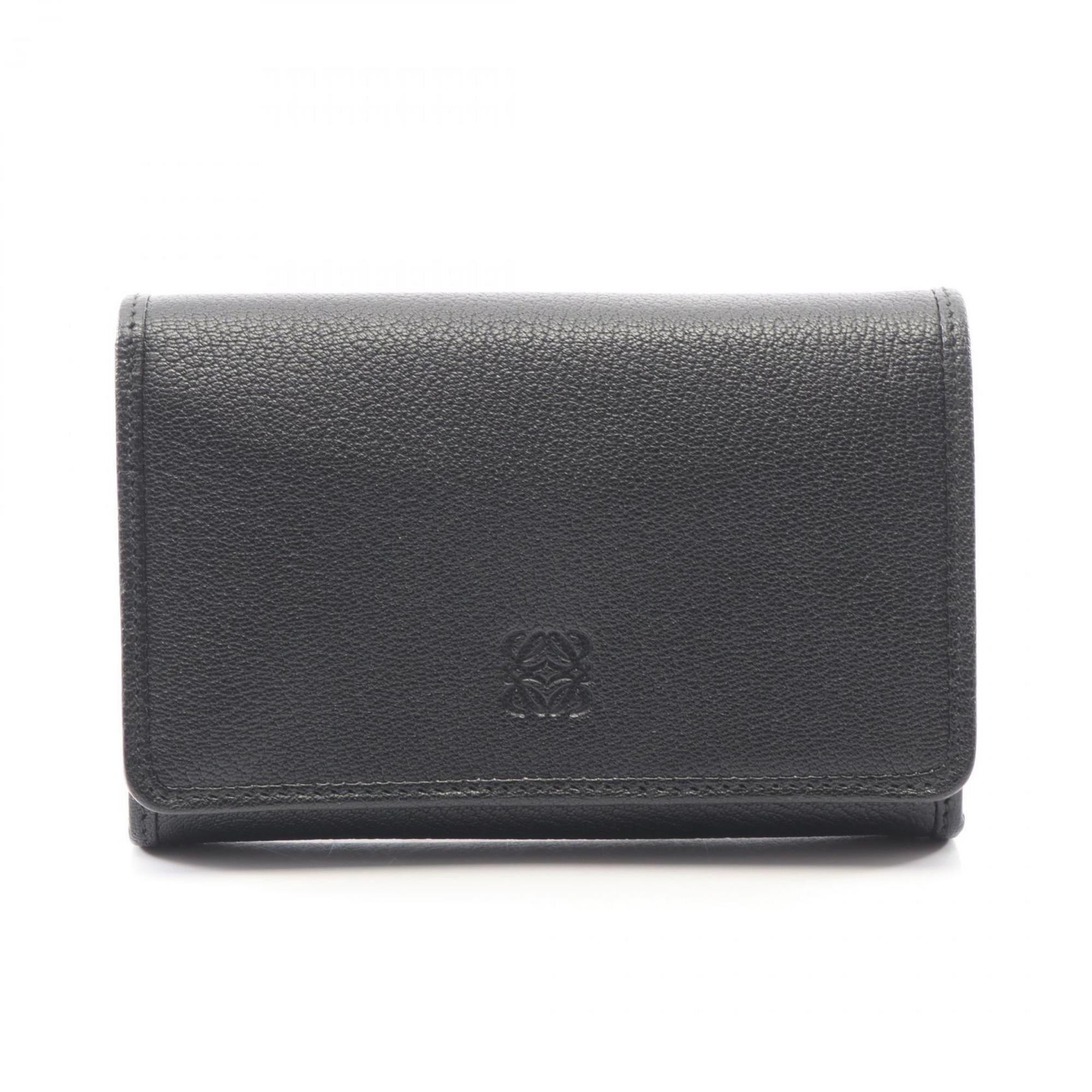 Loewe Black Leather Wallet (Bi-Fold) (Pre-Owned)