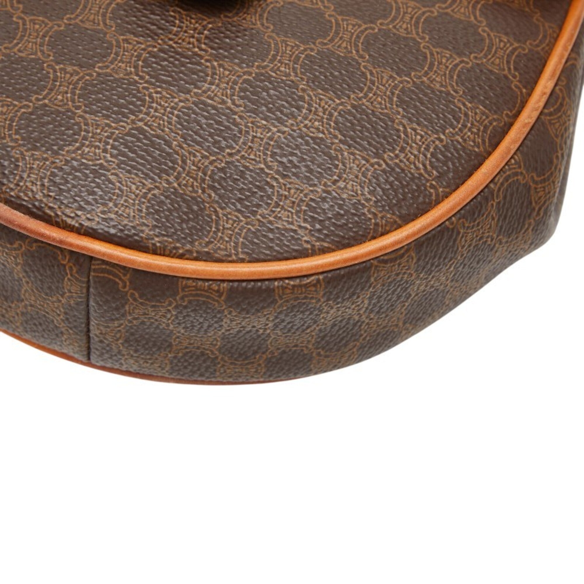 Celine Brown Pvc Leather Shoulder Bag (Pre-Owned)