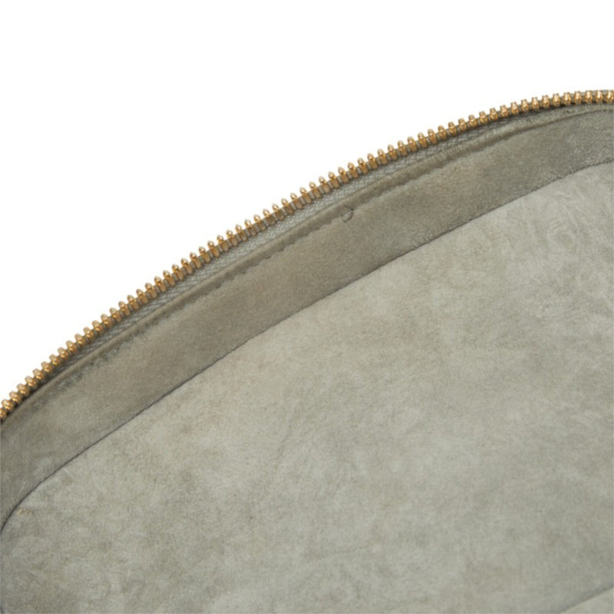 Christian Dior Gray Leather Shoulder Bag Vanity Bag (Pre-Owned)
