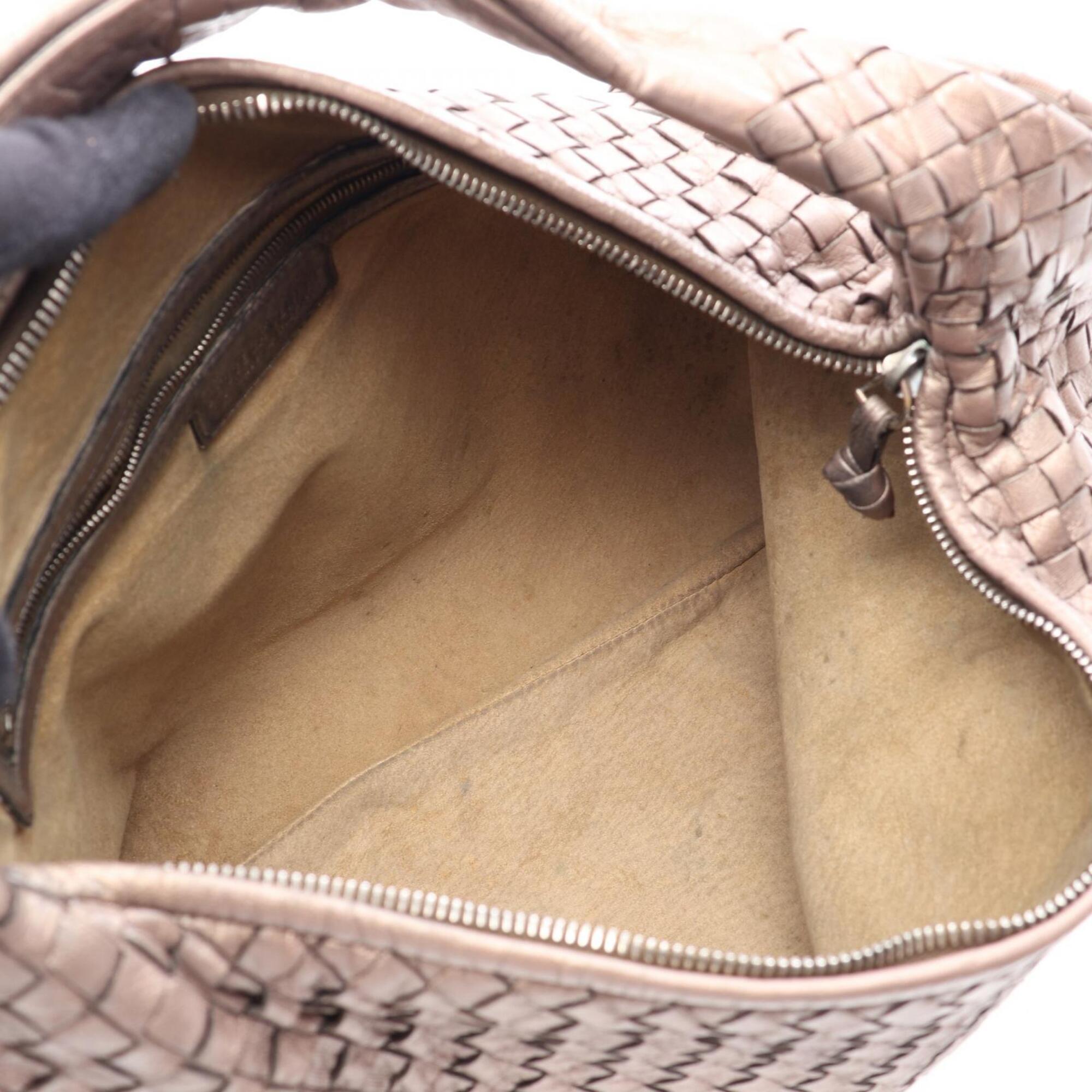 Bottega Veneta Brown Intrecciato Handbag Shoulder Bag (Pre-Owned)