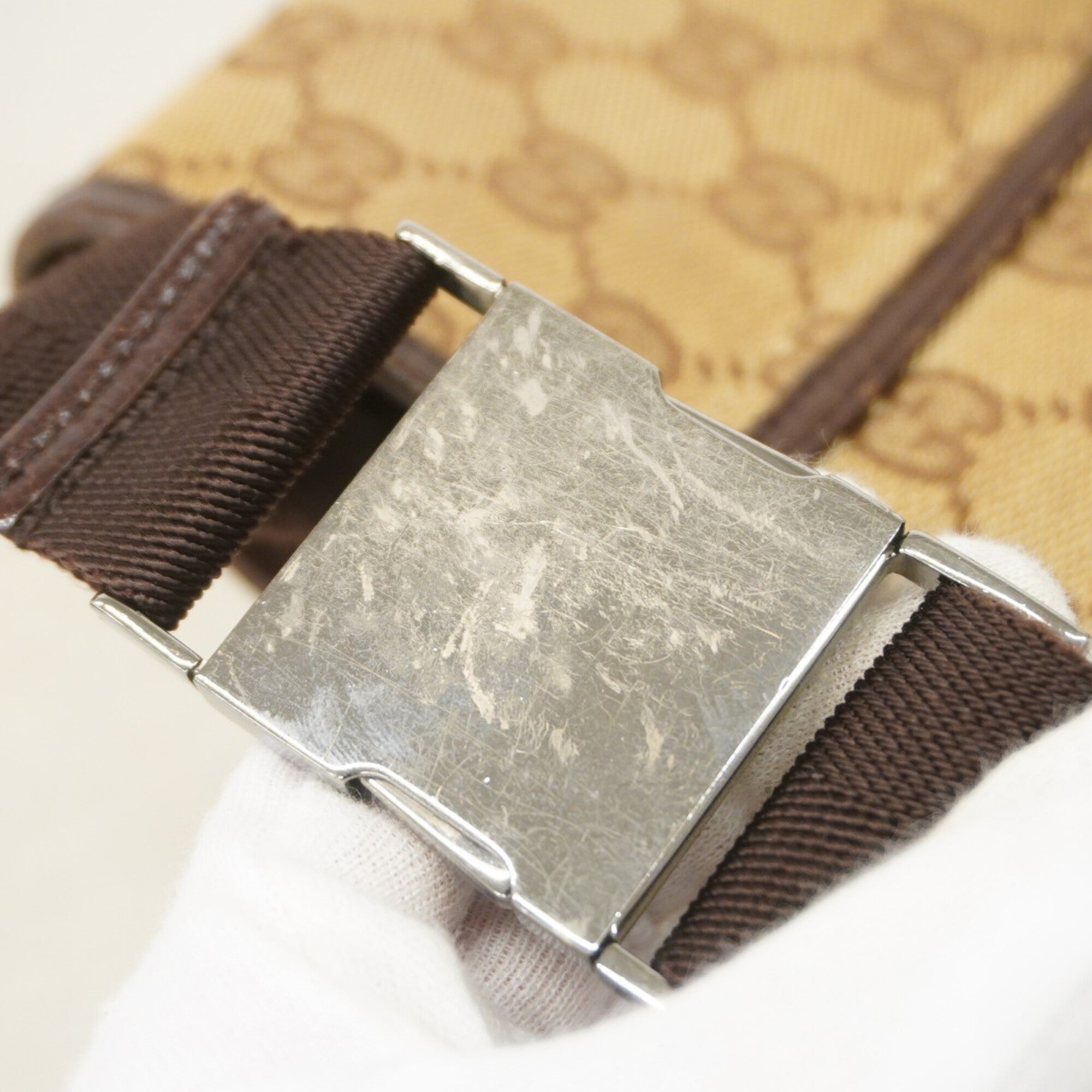 Gucci Brown Canvas Fanny Pack (Pre-Owned)