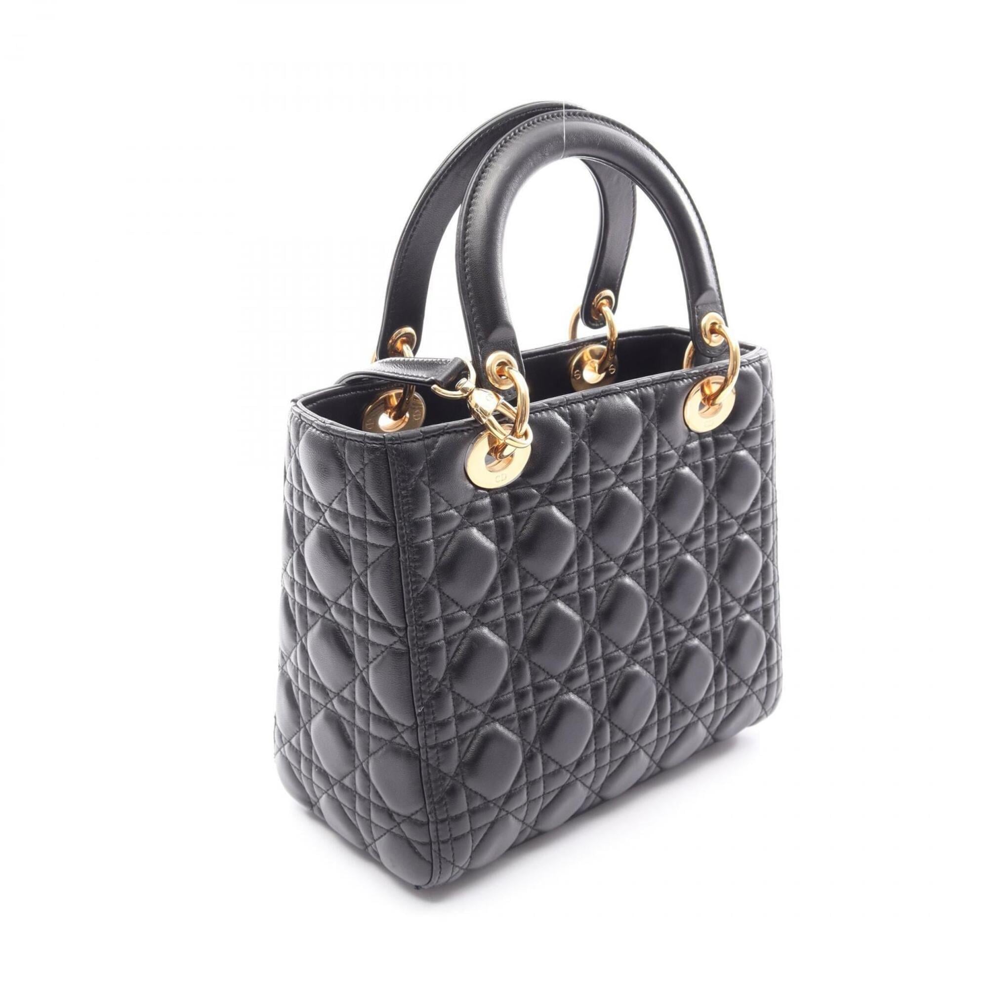 Christian Dior Black Leather Handbag (Pre-Owned)