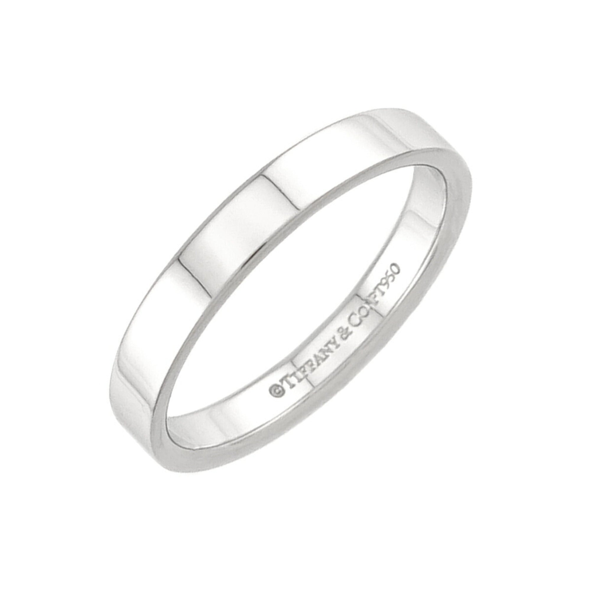 Tiffany Platinum 950 Band Ring (Pre-Owned)