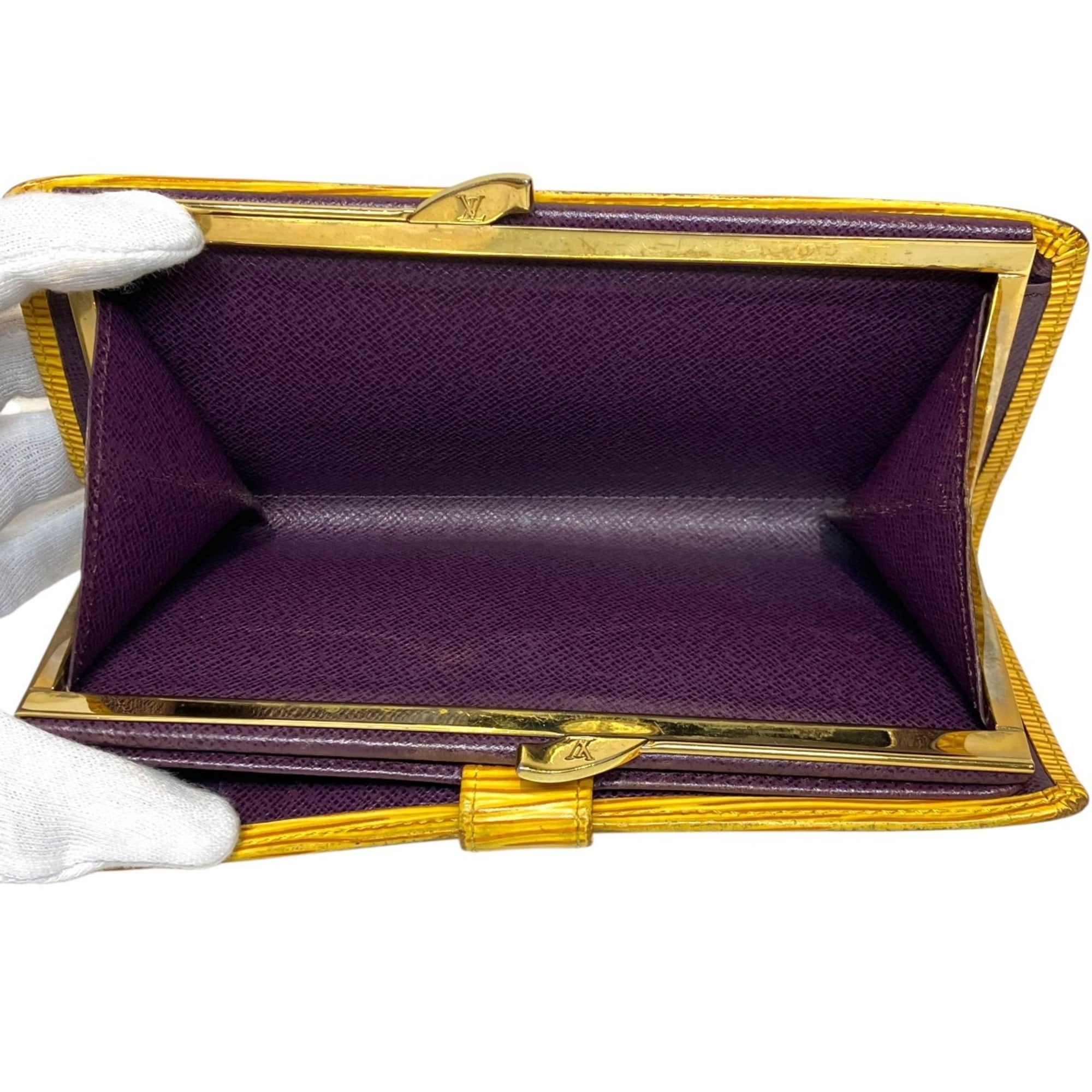 Louis Vuitton Epi Jaune Leather Long Wallet (Bi-Fold) (Pre-Owned)