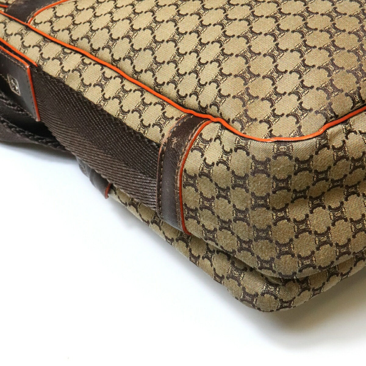 Celine Brown Canvas Shoulder Bag (Pre-Owned)