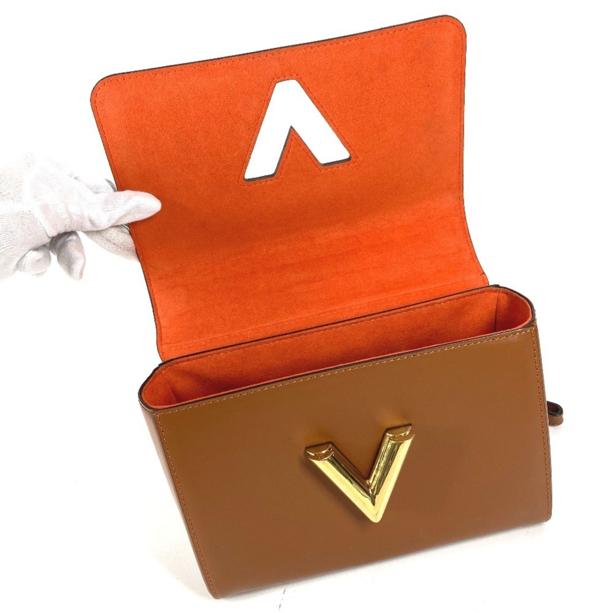 Louis Vuitton Brown Orange Monogram Canvas Shoulder Bag (Pre-Owned)