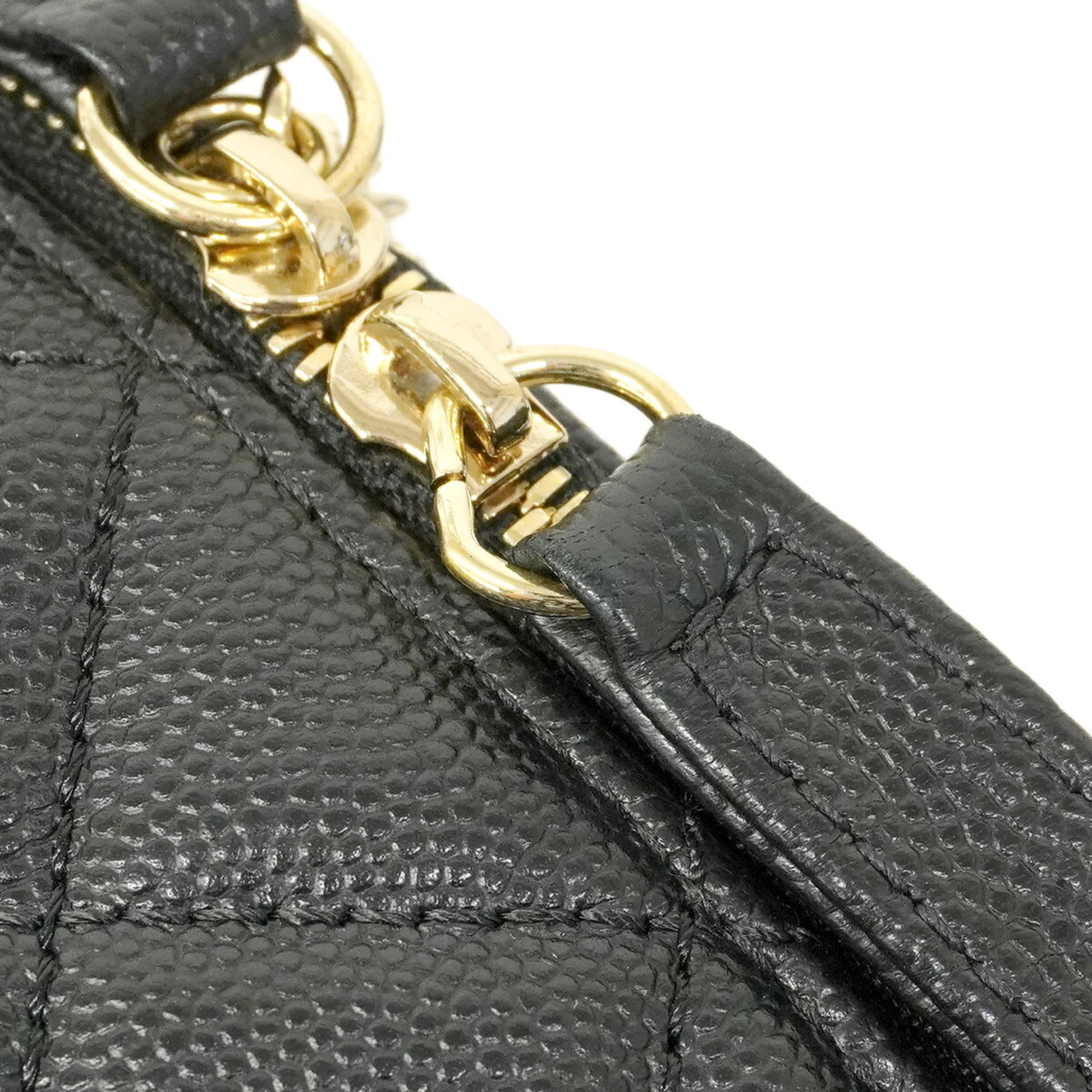 Chanel Black Grained Calfskin Backpack (Pre-Owned)