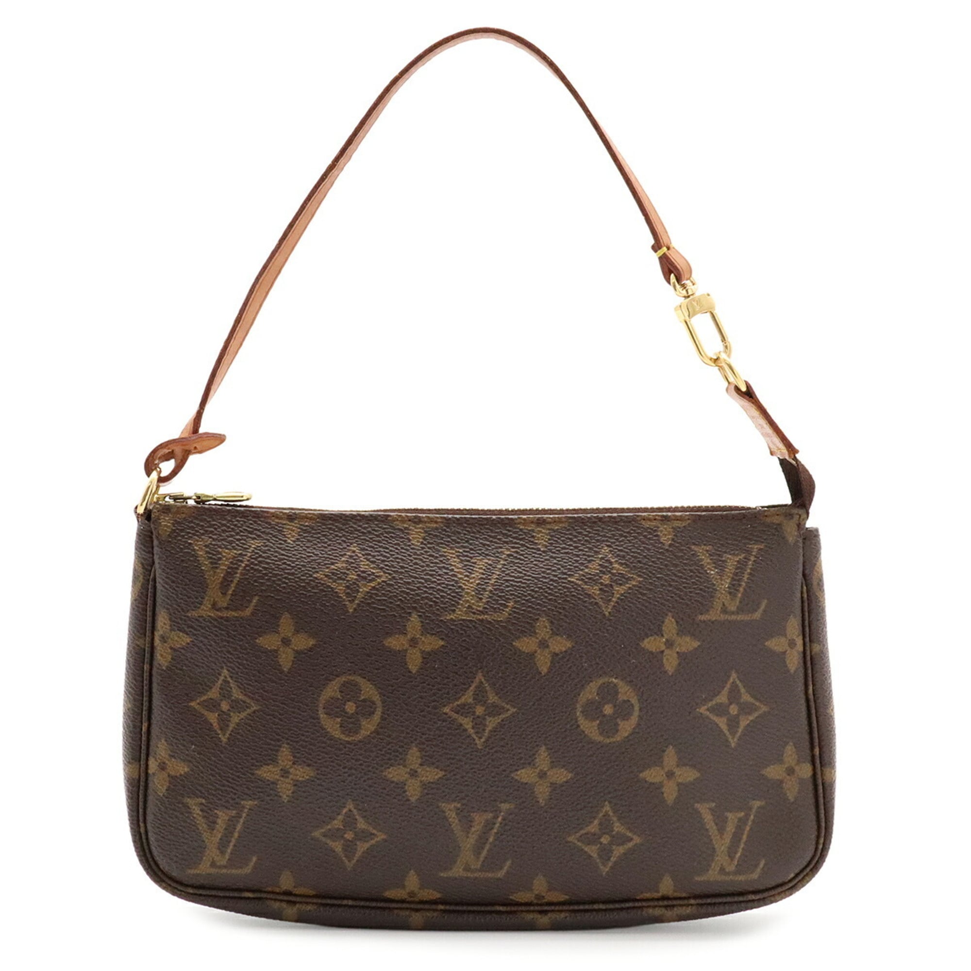 Louis Vuitton Brown Monogram Canvas Handbag Pochette Pouch (Pre-Owned)