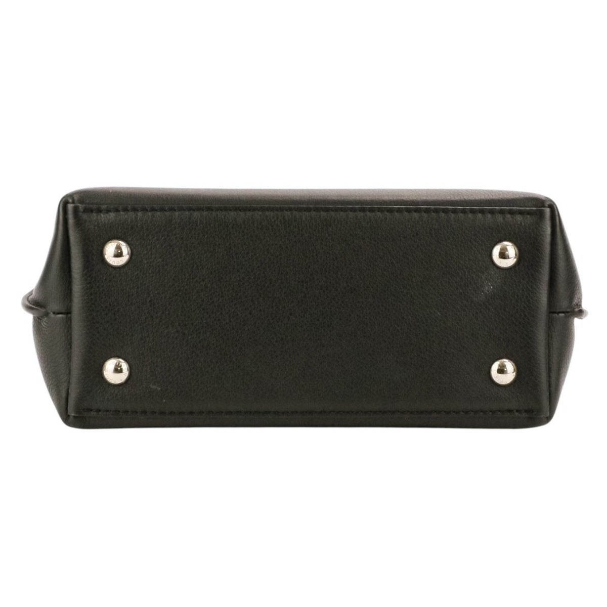 Louis Vuitton Black Leather Handbag Shoulder Bag (Pre-Owned)