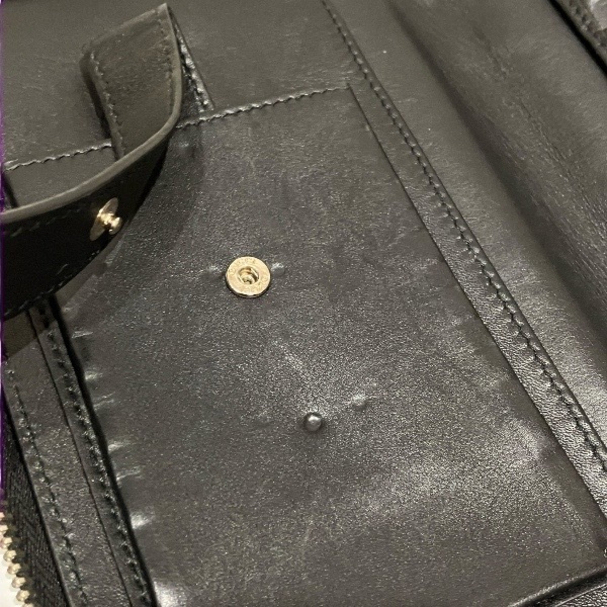 Gucci Black Leather Long Wallet (Bi-Fold) (Pre-Owned)