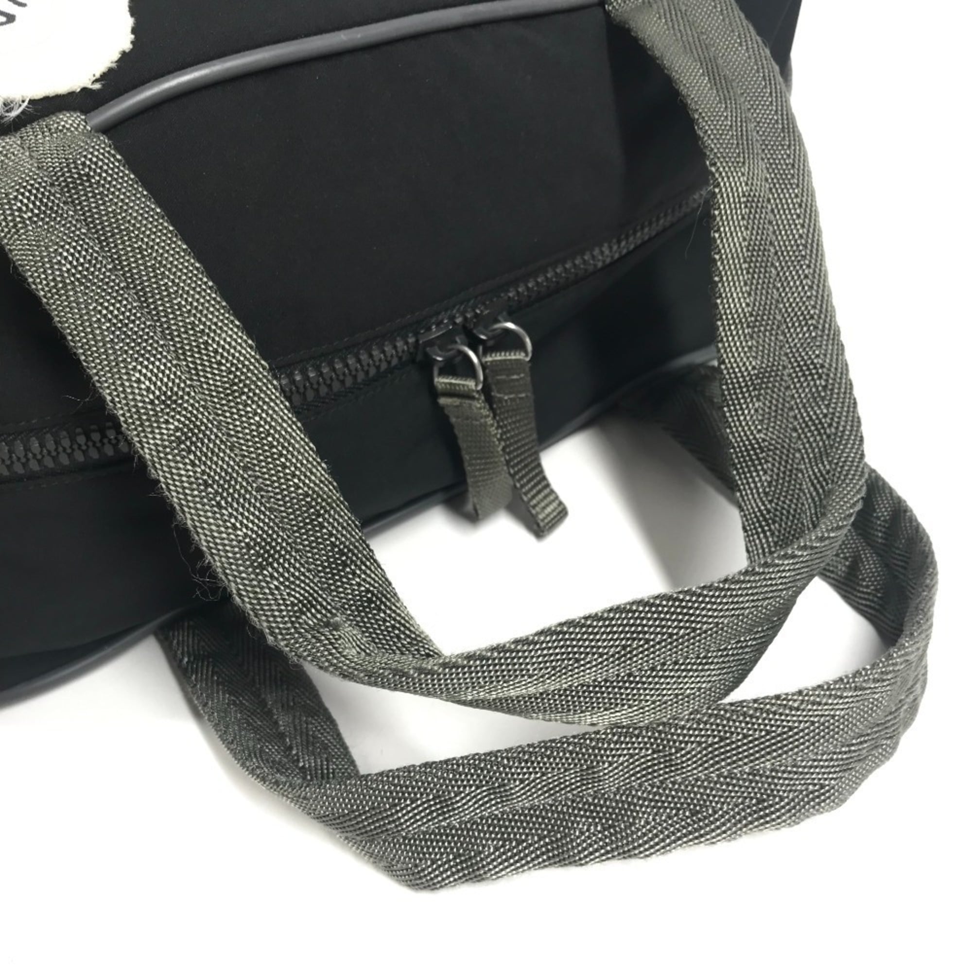 Prada Black Nylon Boston Bag Handbag Shoulder Bag (Pre-Owned)