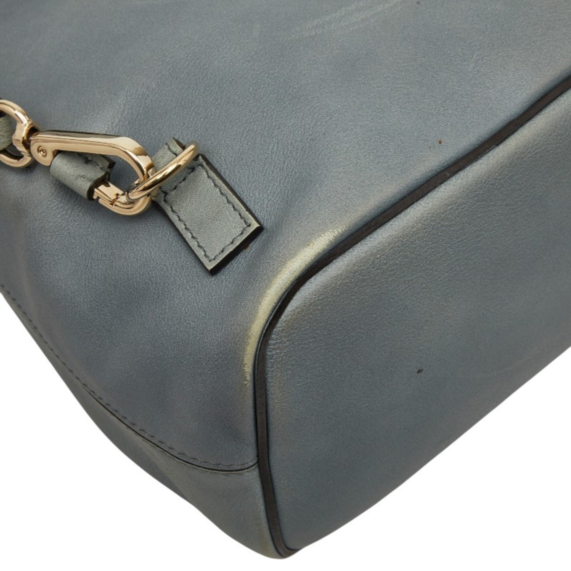 Chloé Gray Suede Leather Shoulder Bag (Pre-Owned)