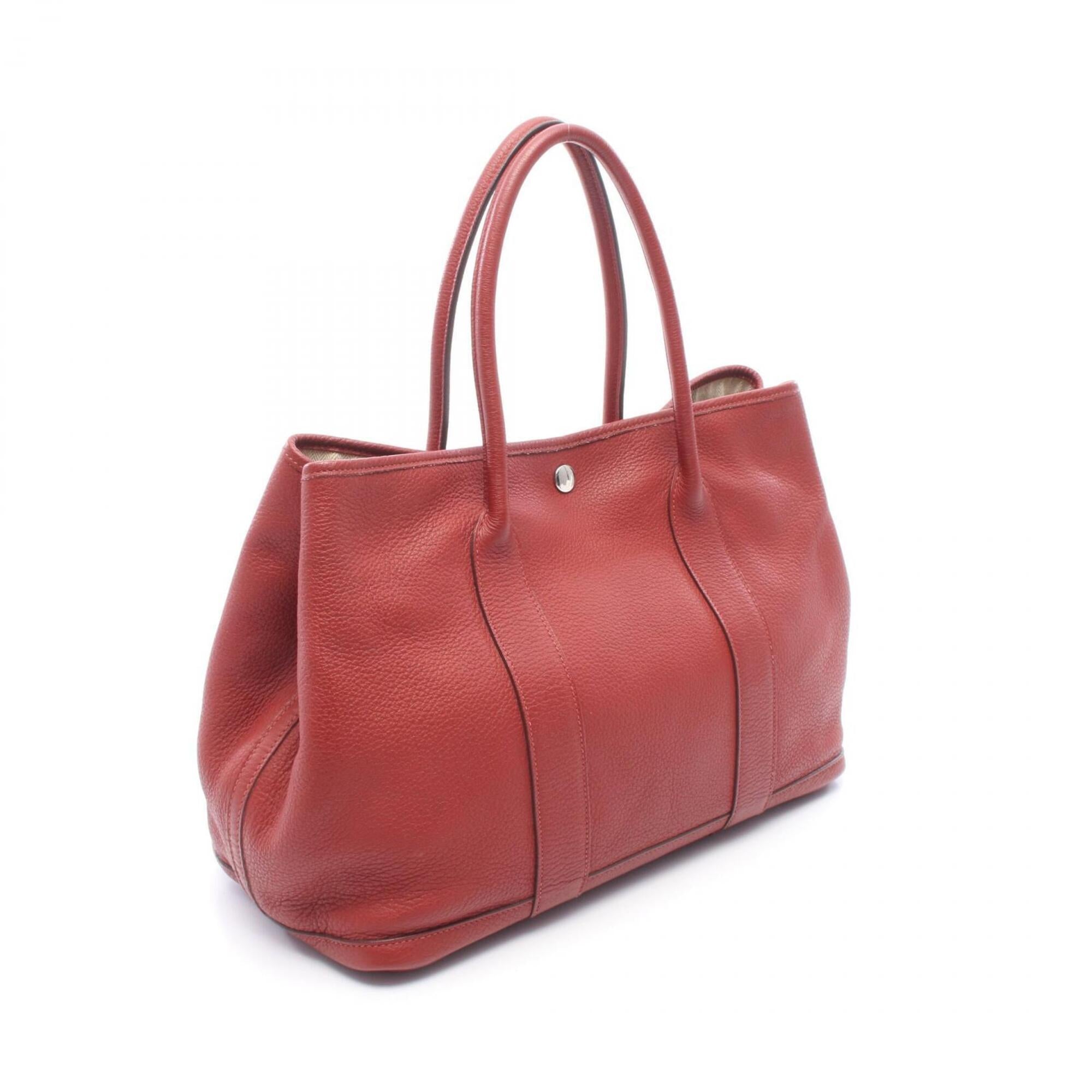 Hermes Red Color Negonda Leather Handbag Tote Bag (Pre-Owned)