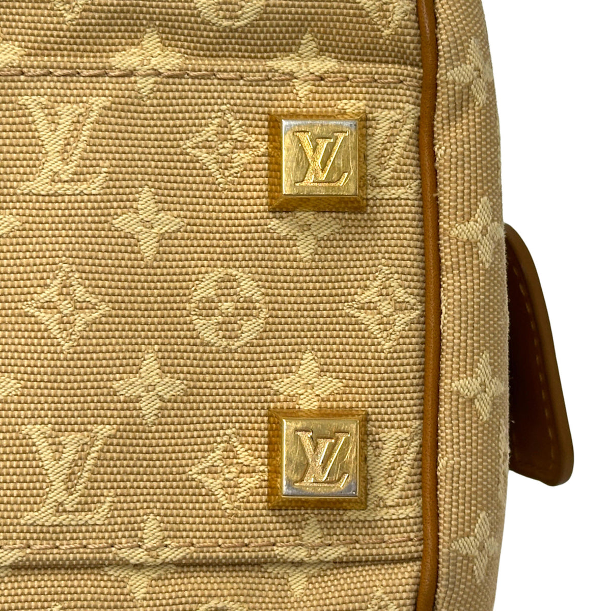 Louis Vuitton Beige Brown Monogram Mini Canvas Handbag (Pre-Owned)