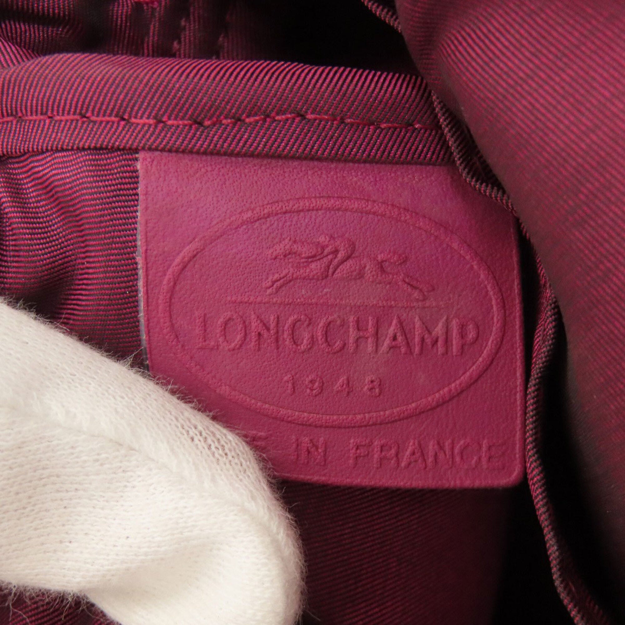 Longchamp Pink Nylon Handbag (Pre-Owned)