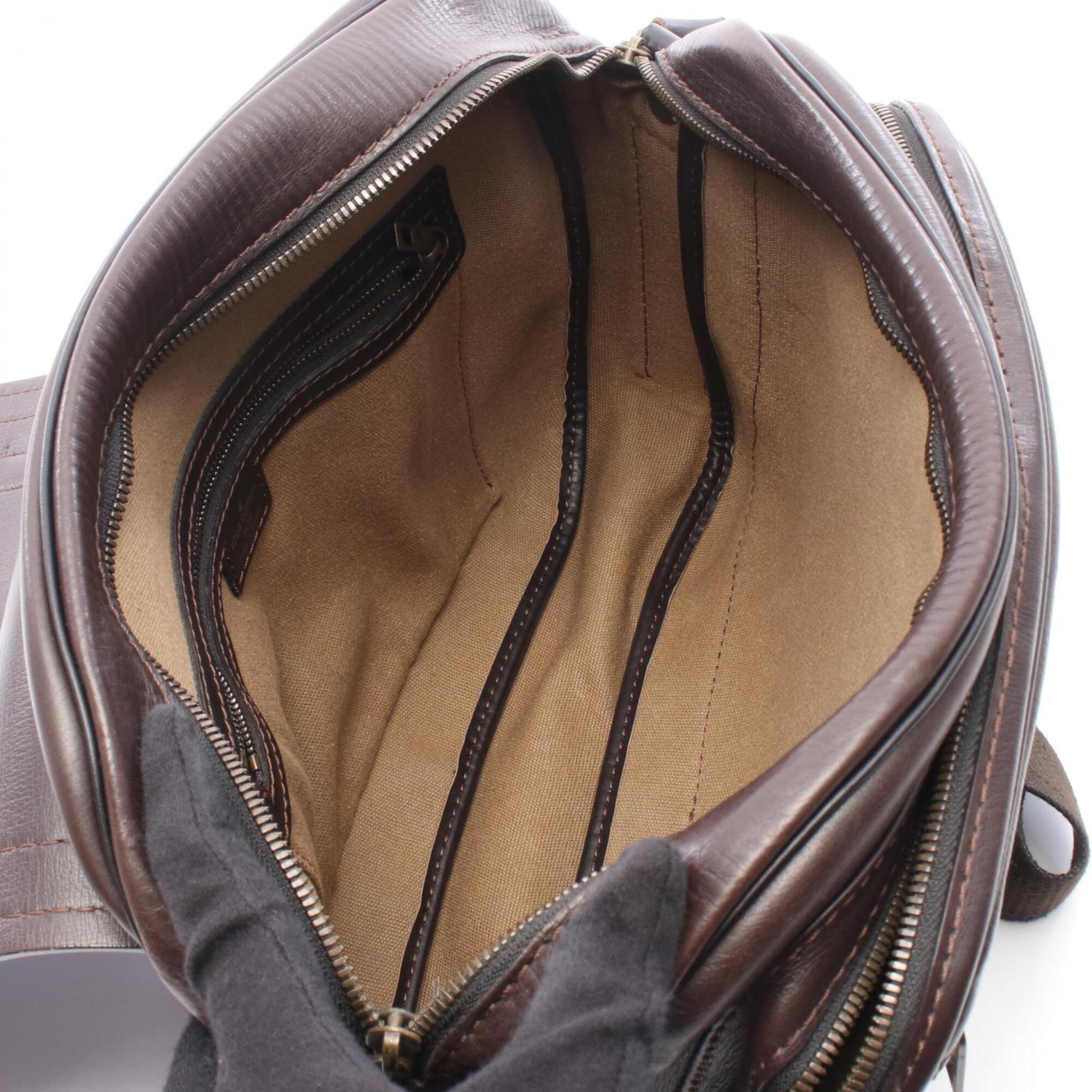 Louis Vuitton Brown Coffee Utah Leather Leather Handbag Shoulder Bag (Pre-Owned)