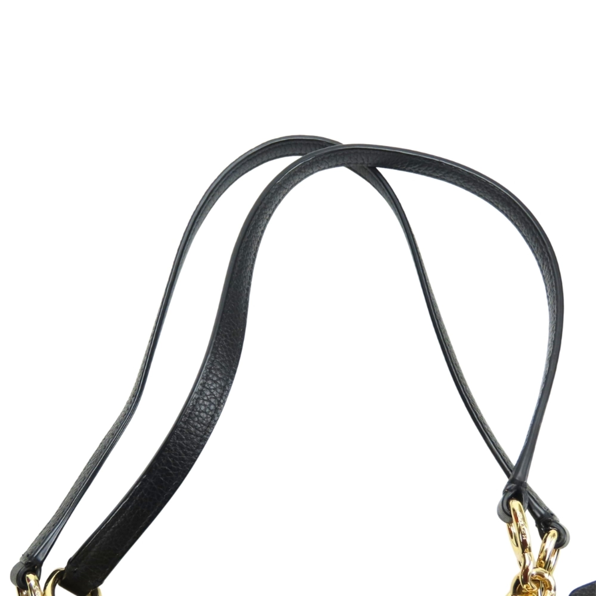 Coach Black Leather Tote Bag (Pre-Owned)