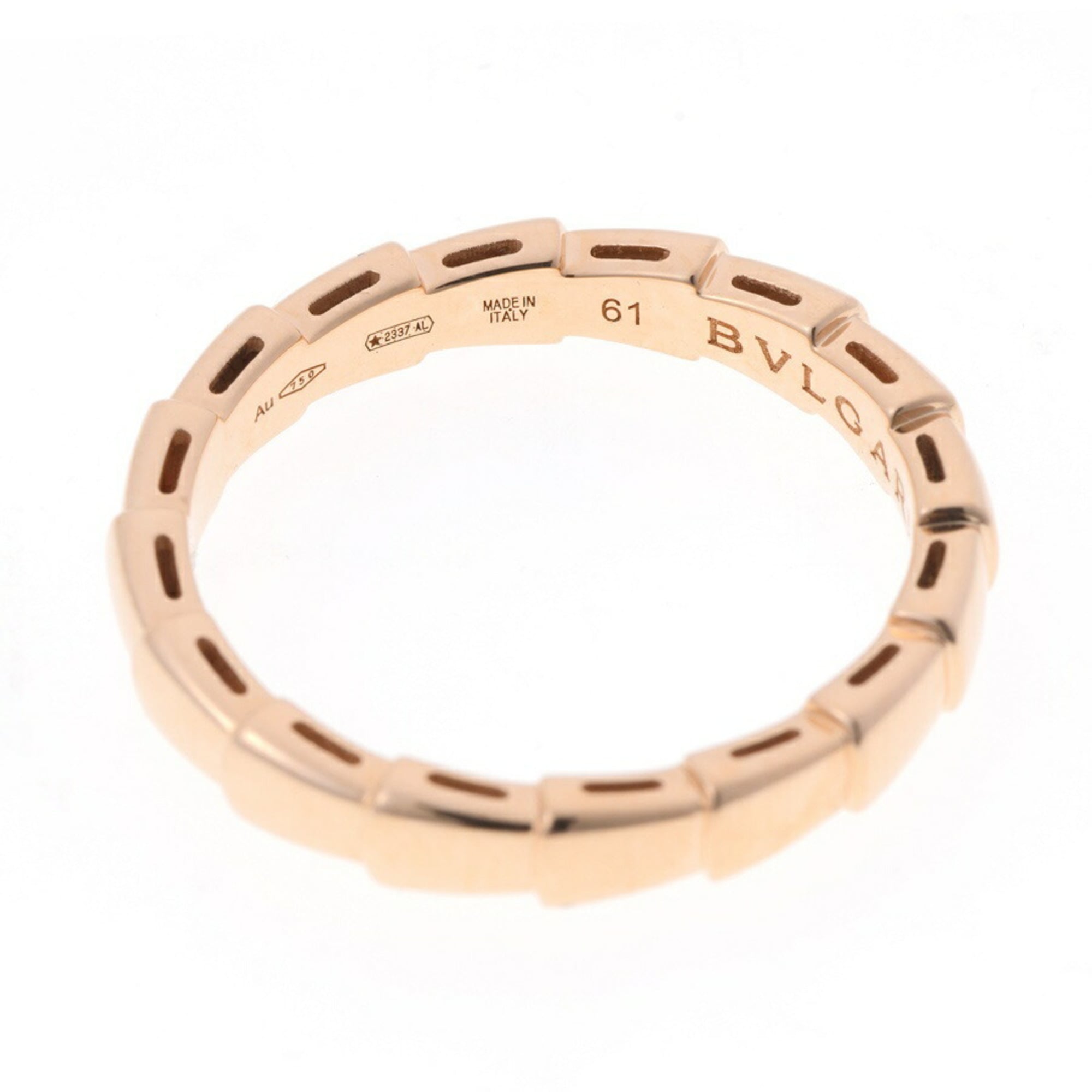 Bvlgari Pink Gold Pink Gold (18K) Band Ring (Pre-Owned)