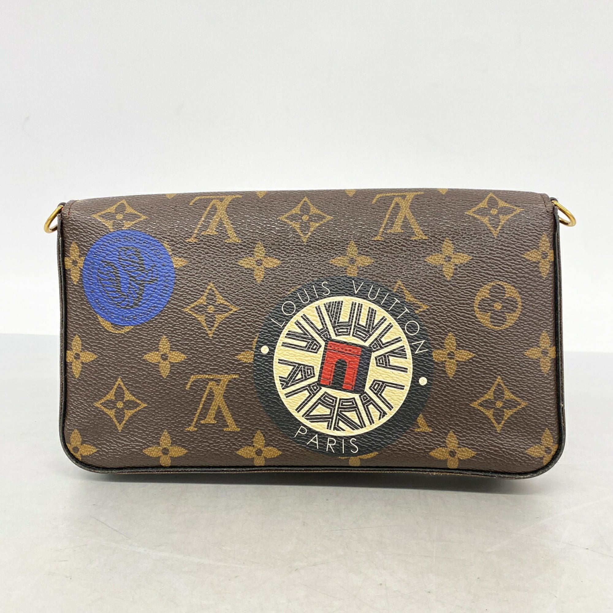 Louis Vuitton Brown Chain/Shoulder Wallet (Pre-Owned)