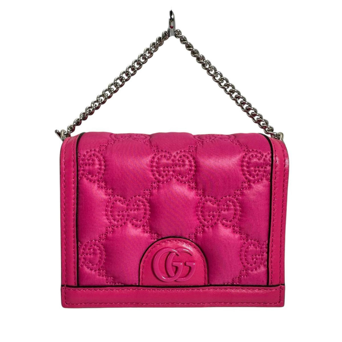 Gucci Pink Nylon Leather Handbag (Pre-Owned)
