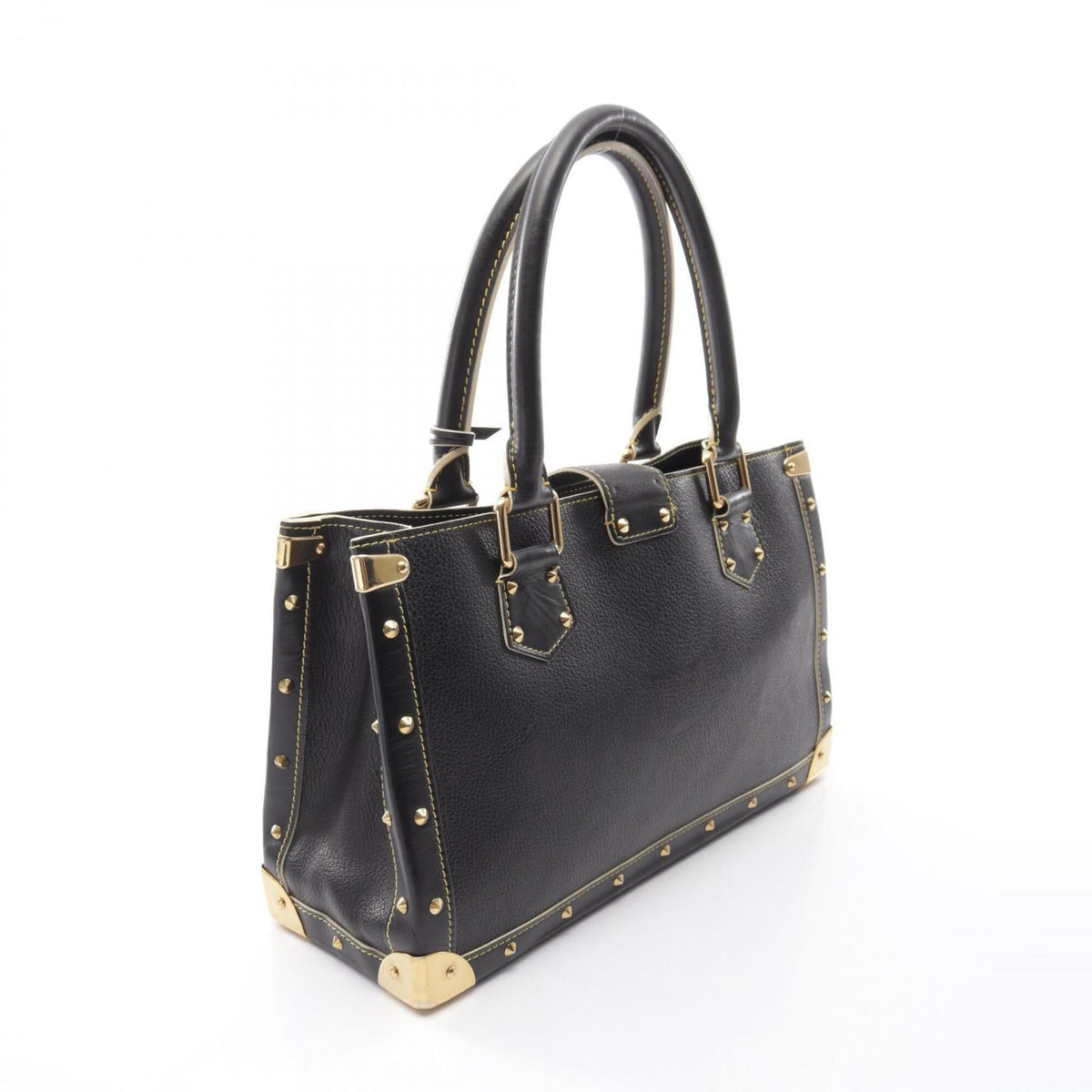 Louis Vuitton Black Noir Leather Handbag (Pre-Owned)