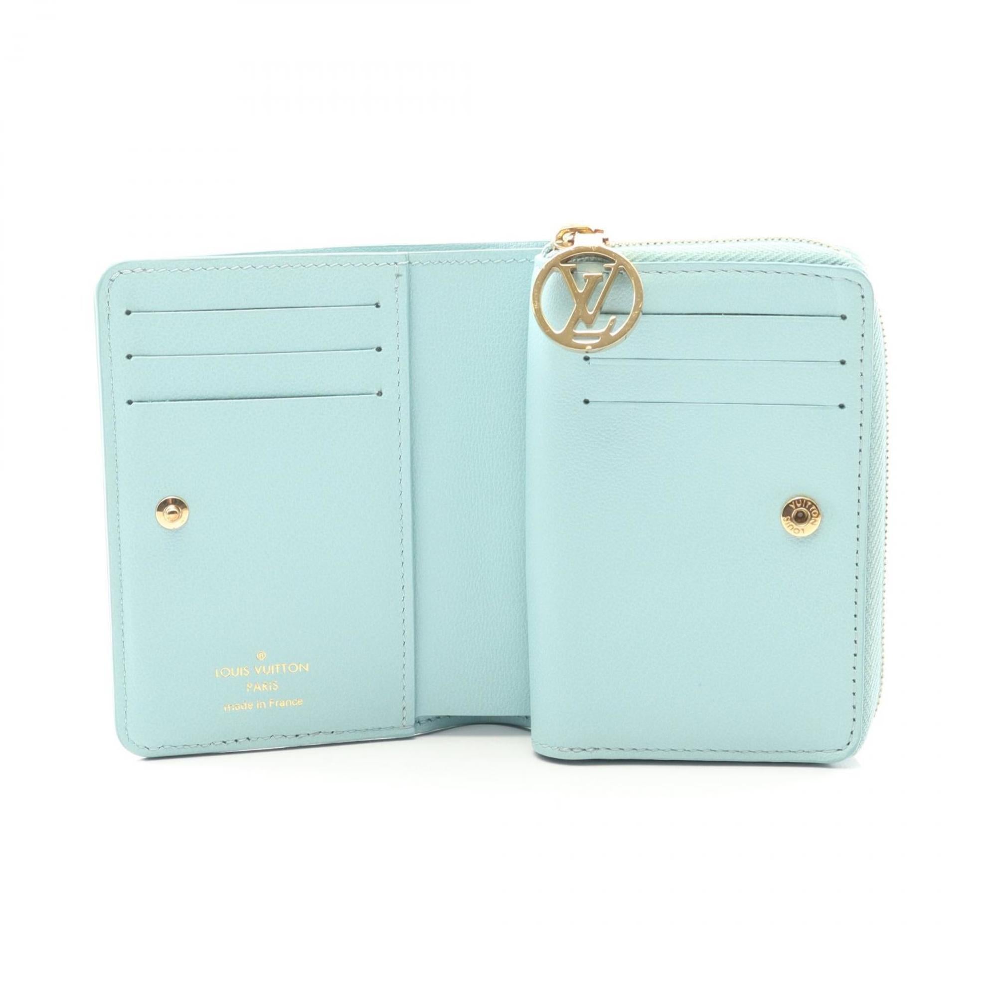 Louis Vuitton Blue Leather Wallet (Bi-Fold) (Pre-Owned)