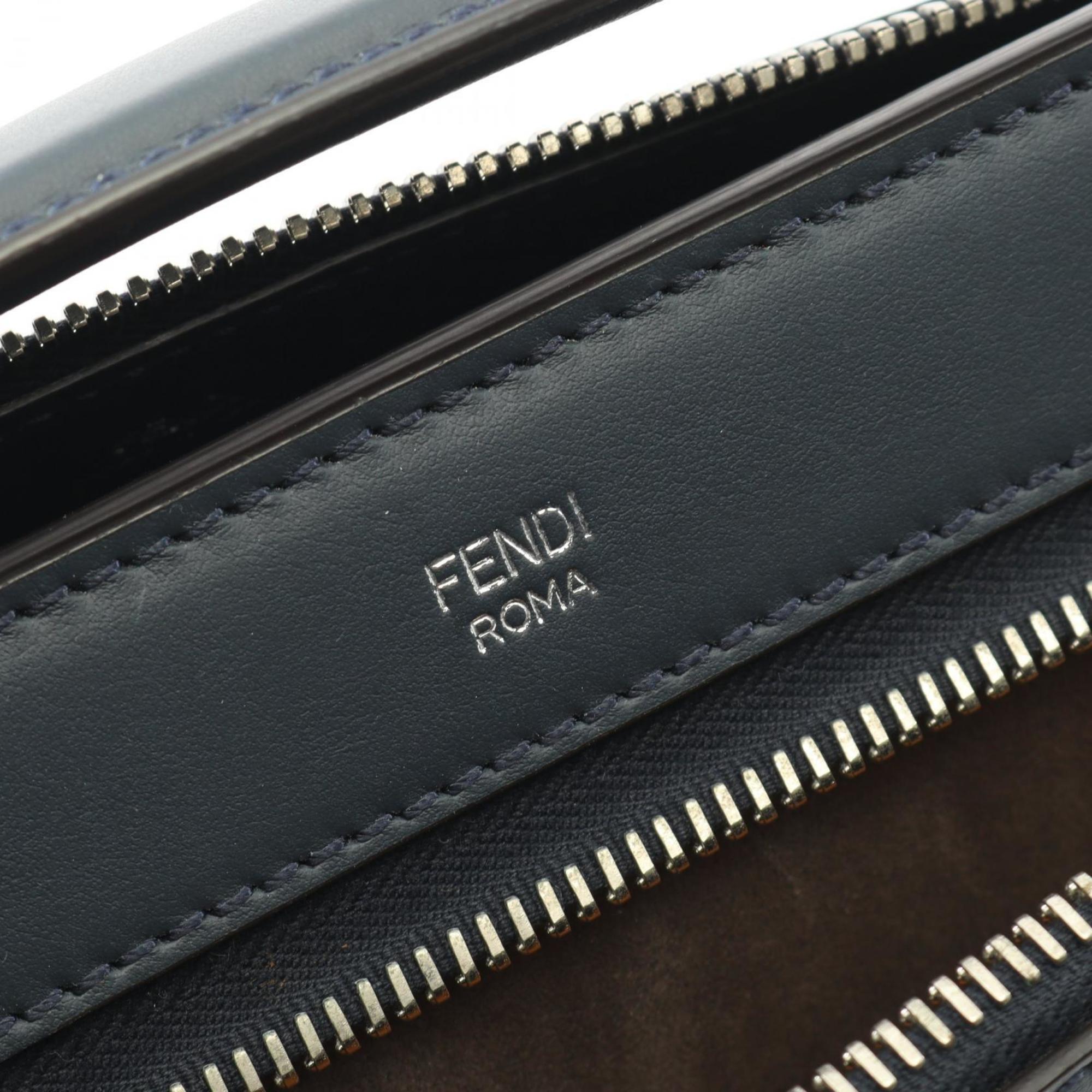 Fendi Navy Leather Handbag (Pre-Owned)