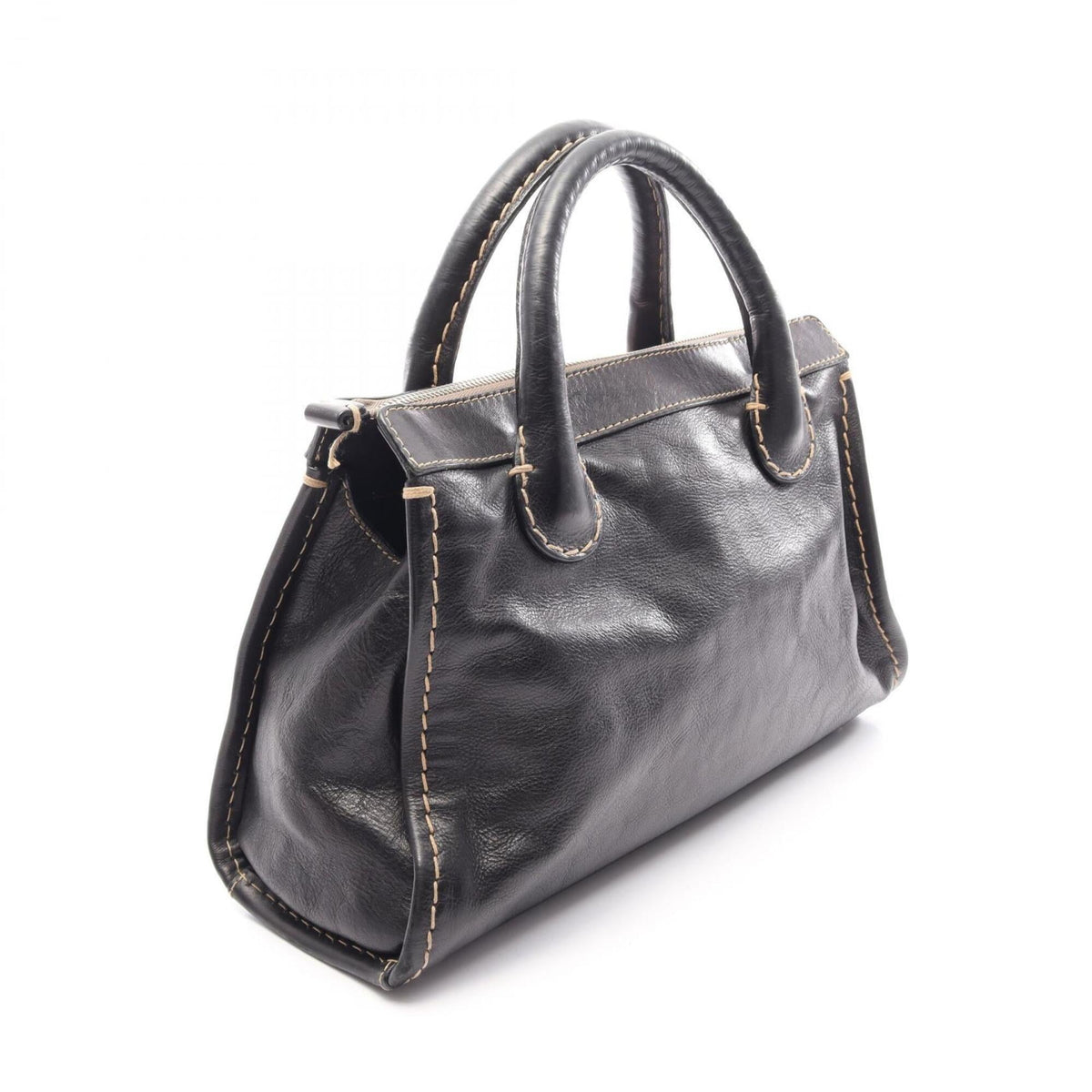 Chloé Black Leather Handbag (Pre-Owned)